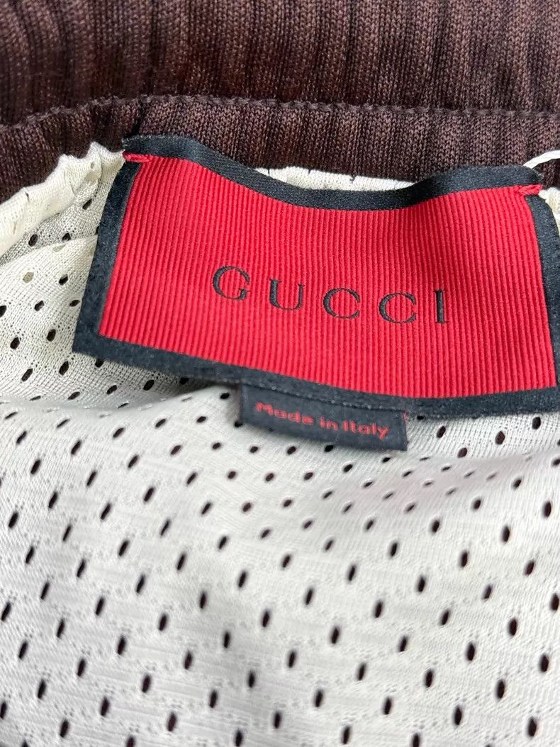 Gucci Gucci Size M Brown striped shorts Size US 31 - 4 Thumbnail