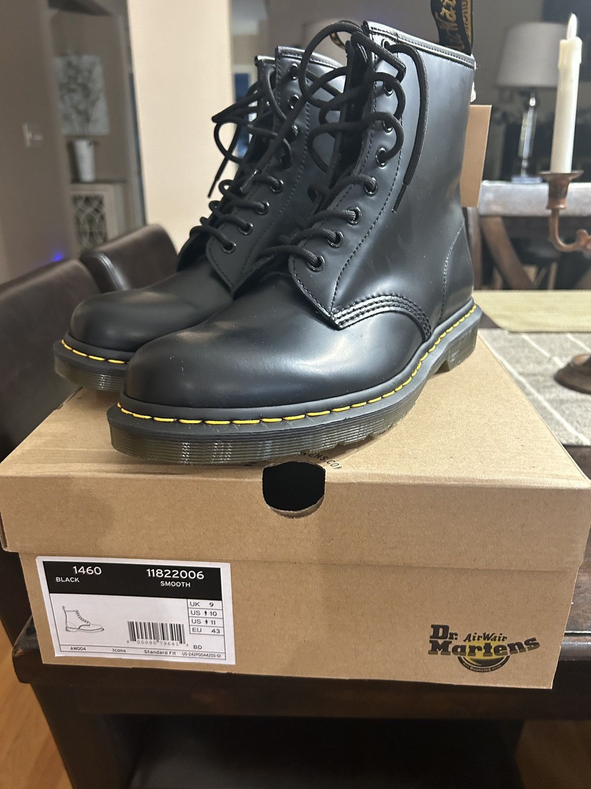 image of Dr Martens Dr. Martens 1460 8-Eye Men’S Boot in Black, Men's (Size 10)