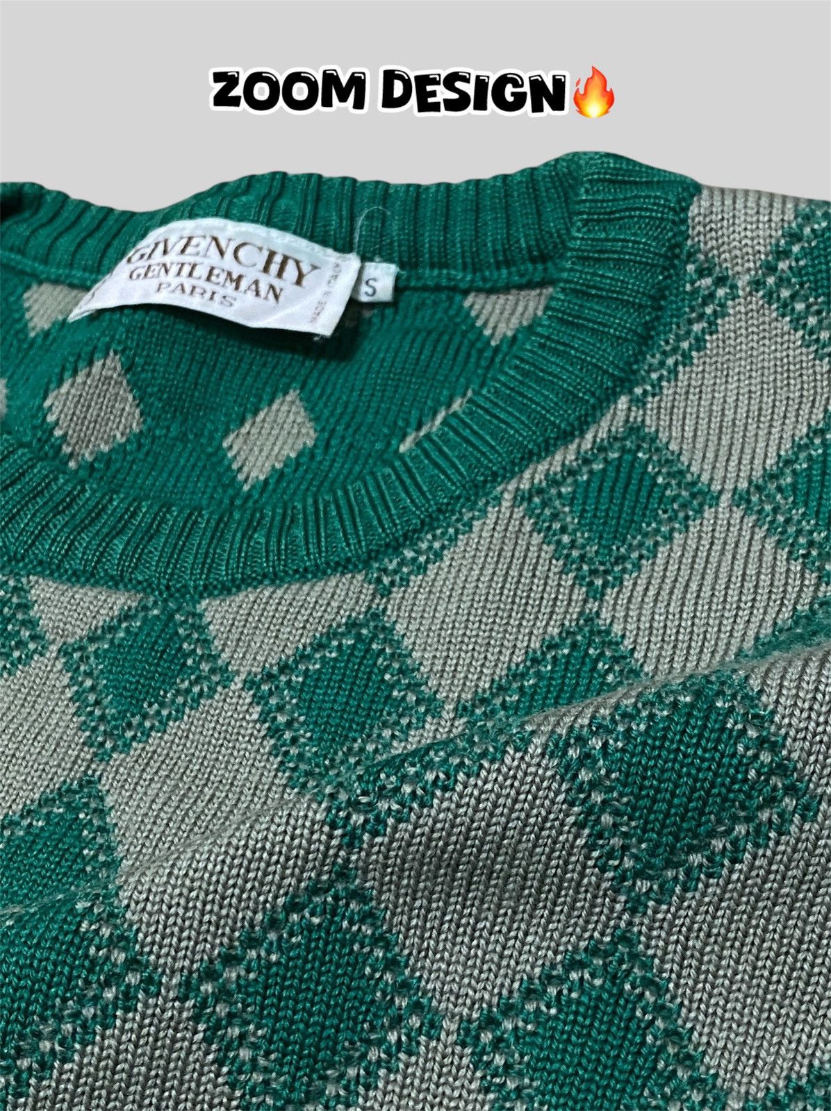 Givenchy × Vintage Archives❗️1990s Givenchy Gentleman Retro Boxy Sweater Size US S / EU 44-46 / 1 - 4 Thumbnail