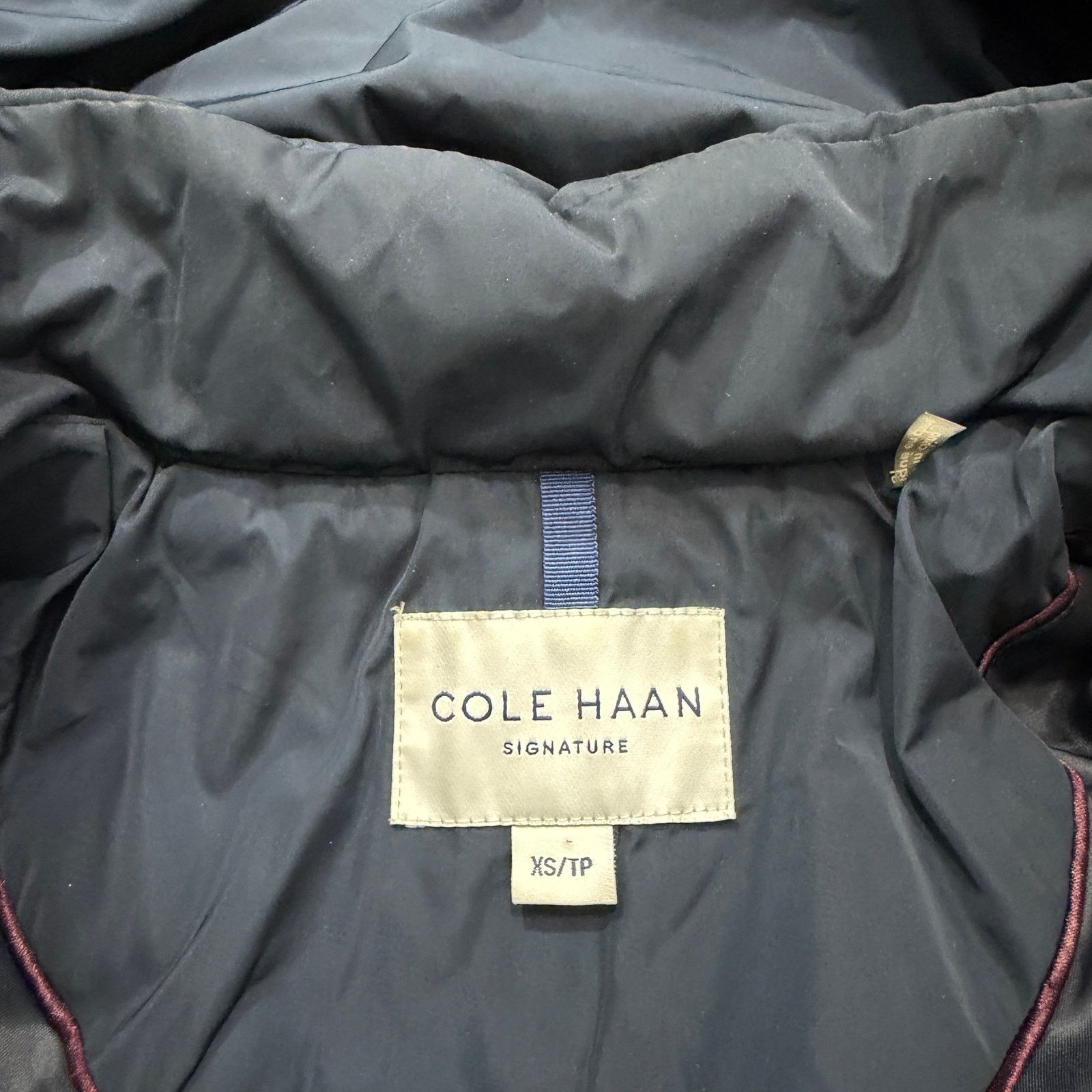Cole Haan Cole Haan Taffeta Down Coat Women's Extra Small XS Blue Size XS / US 0-2 / IT 36-38 - 4 Thumbnail