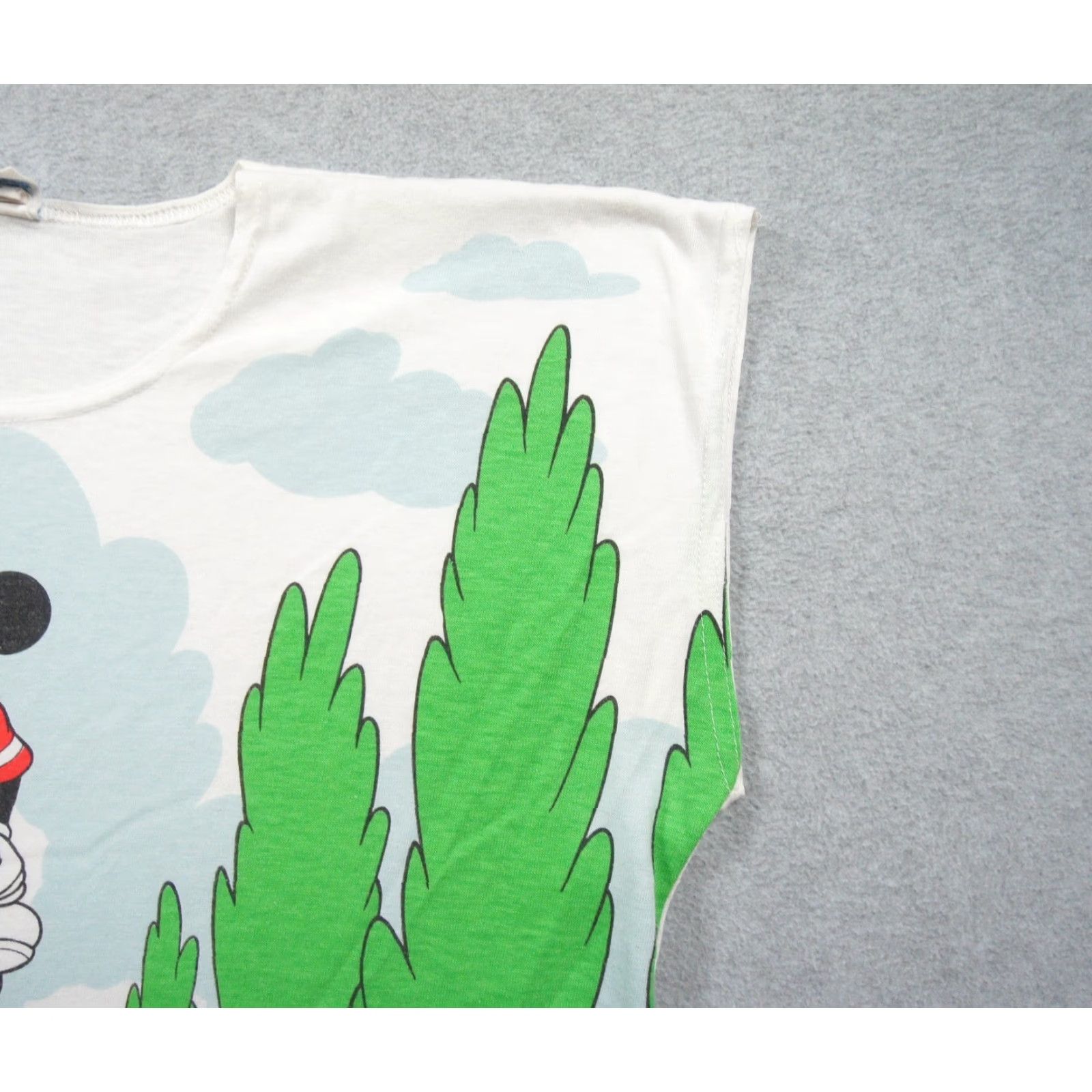 Disney VINTAGE Disney Shirt Mens XL Sleeveless Mickey Mouse Tee 80s AOP Adult Size US XL / EU 56 / 4 - 3 Thumbnail