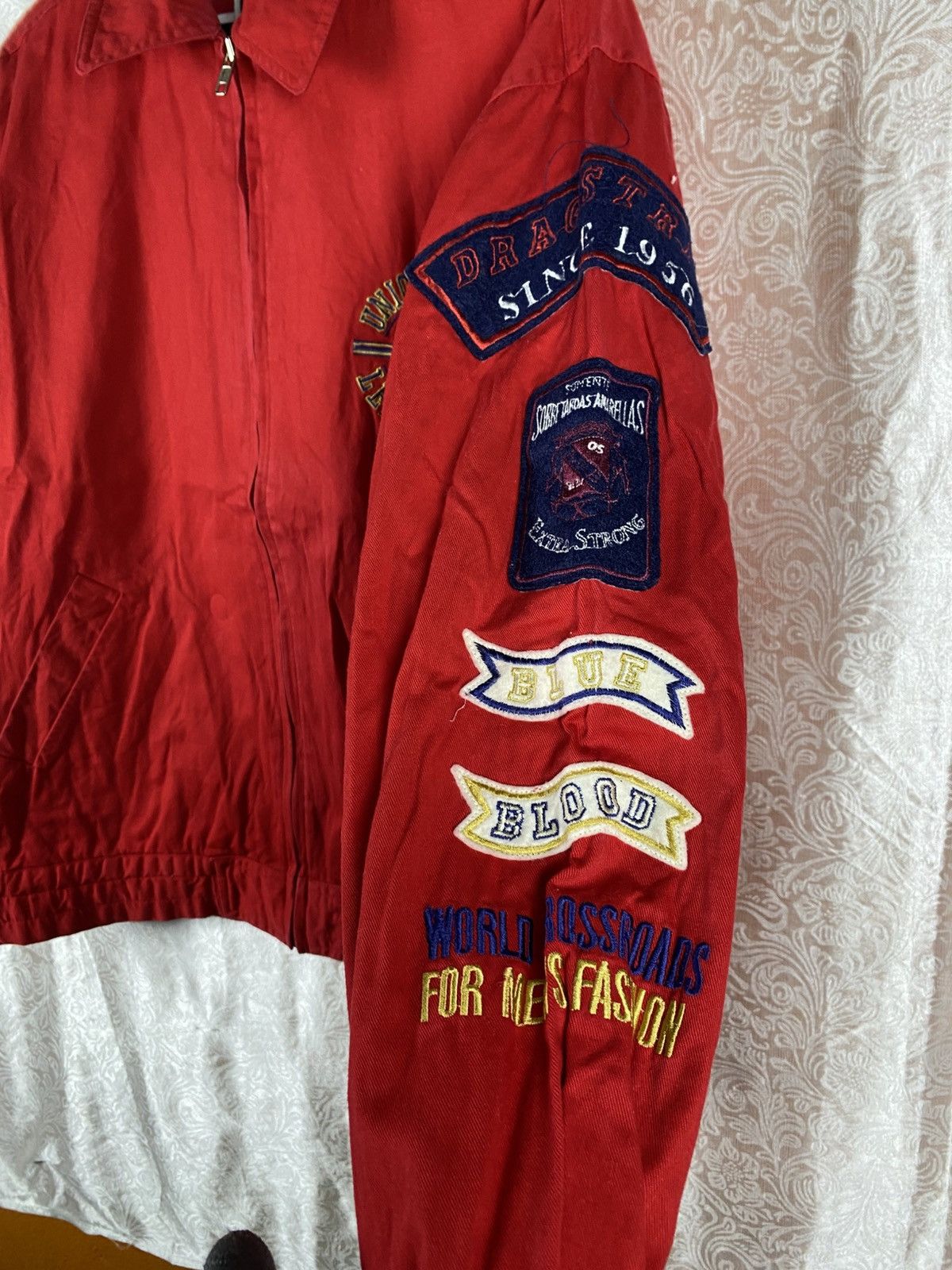 Japanese Brand Vintage Equatoriale Island Red Patch Jacket Union League Size US M / EU 48-50 / 2 - 7 Thumbnail