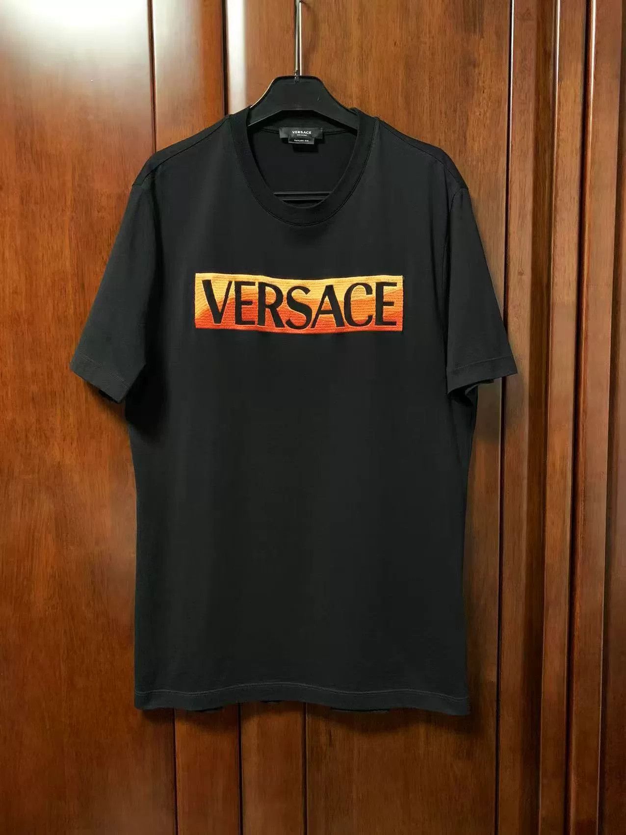 Versace Men's Embroidered Logo T-shirt
