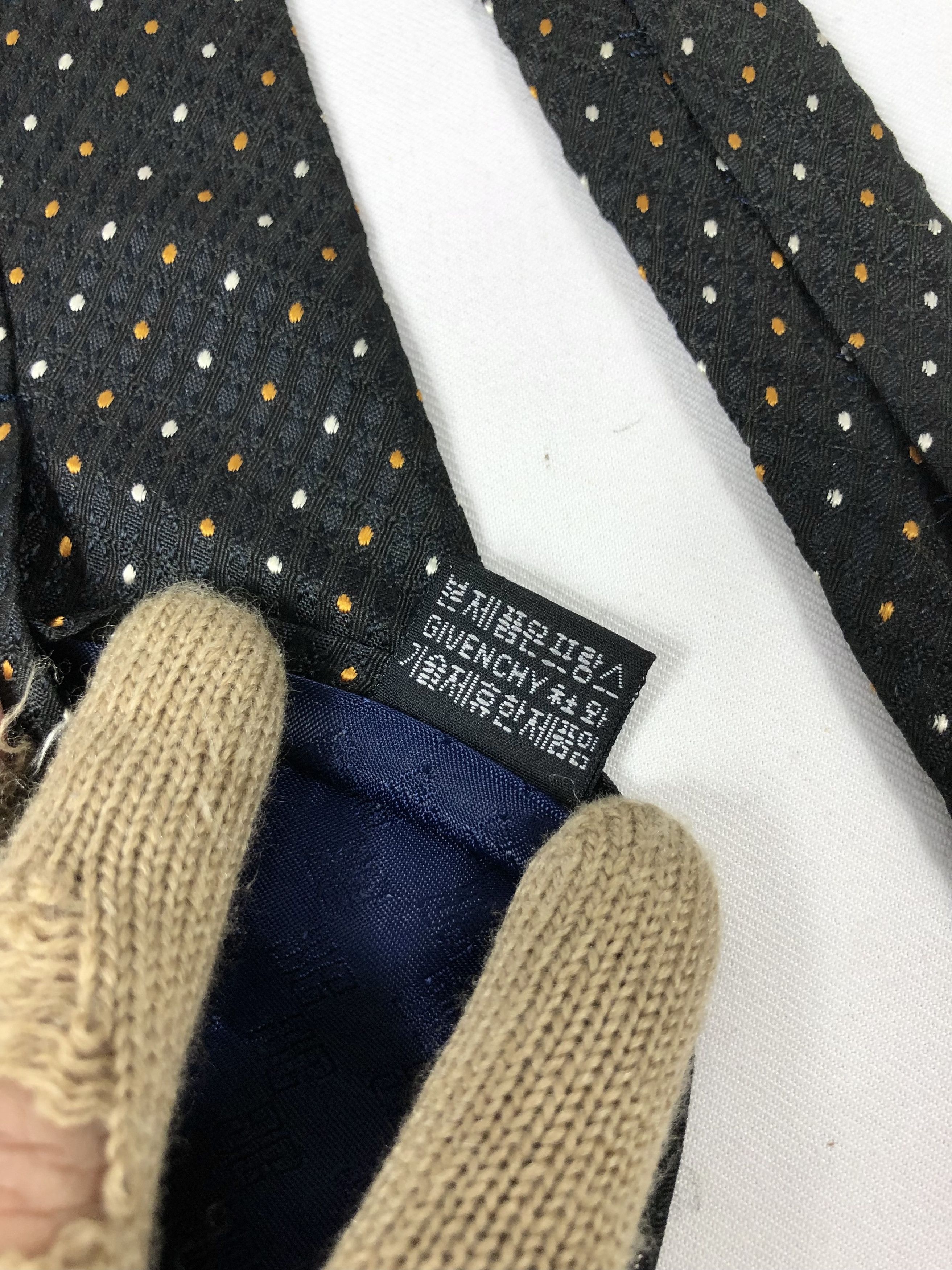 Givenchy Rare Monsieur Givenchy Silk Tie Size ONE SIZE - 8 Thumbnail
