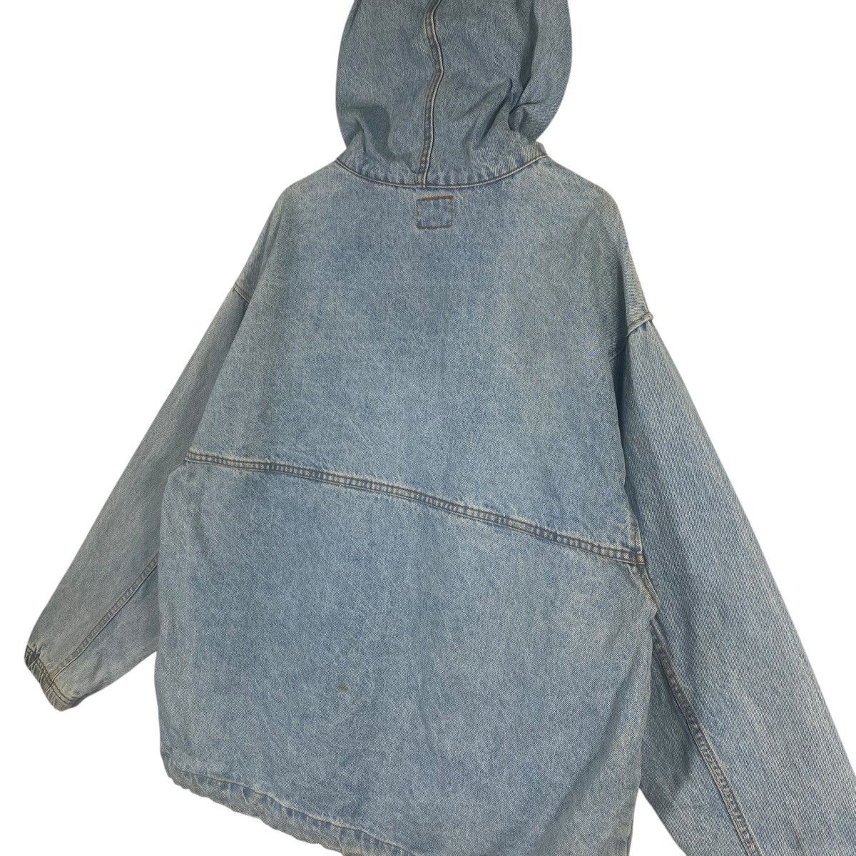 Gotcha × Vintage Vintage 90s Gotcha Denim Anorak Hoodie Half Zip Sweatshirt Size US L / EU 52-54 / 3 - 13 Thumbnail