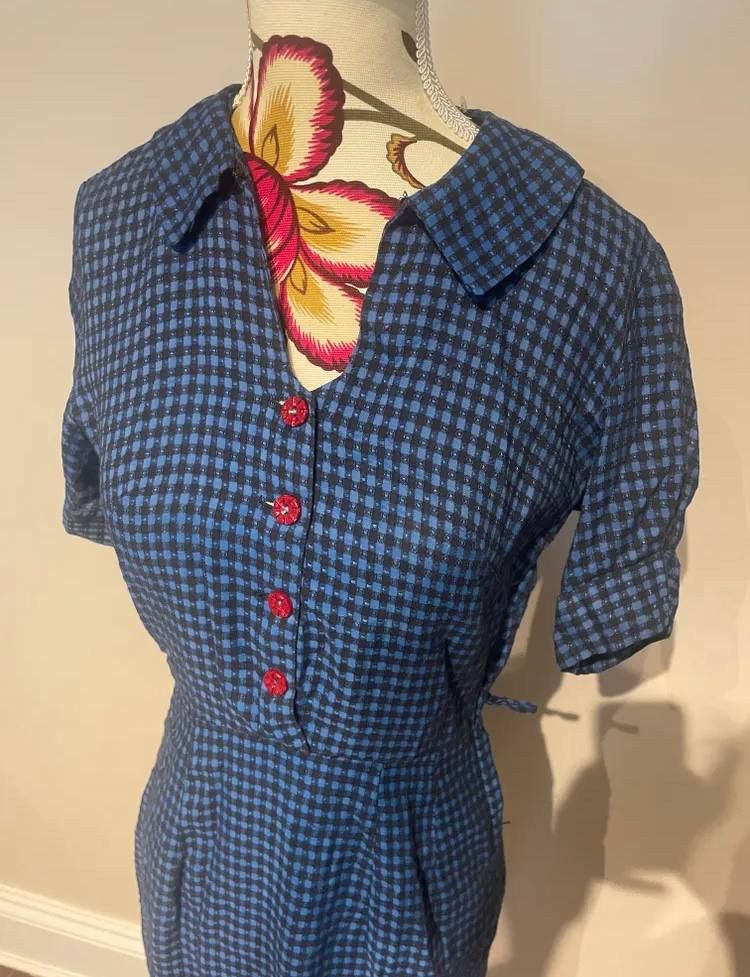 Vintage Vintage Checked Dress Size XS / US 0-2 / IT 36-38 - 4 Thumbnail