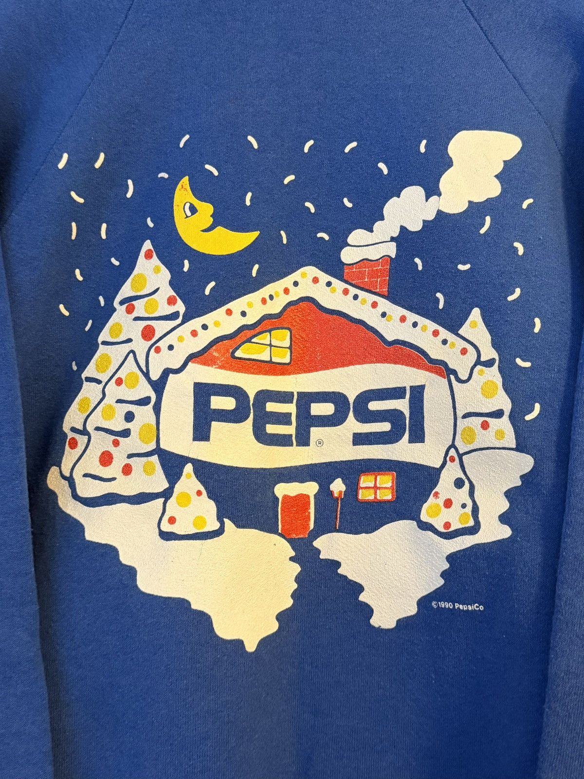 Pepsi vtg 90s pepsi snowy winter graphic crewneck Size US L / EU 52-54 / 3 - 3 Thumbnail