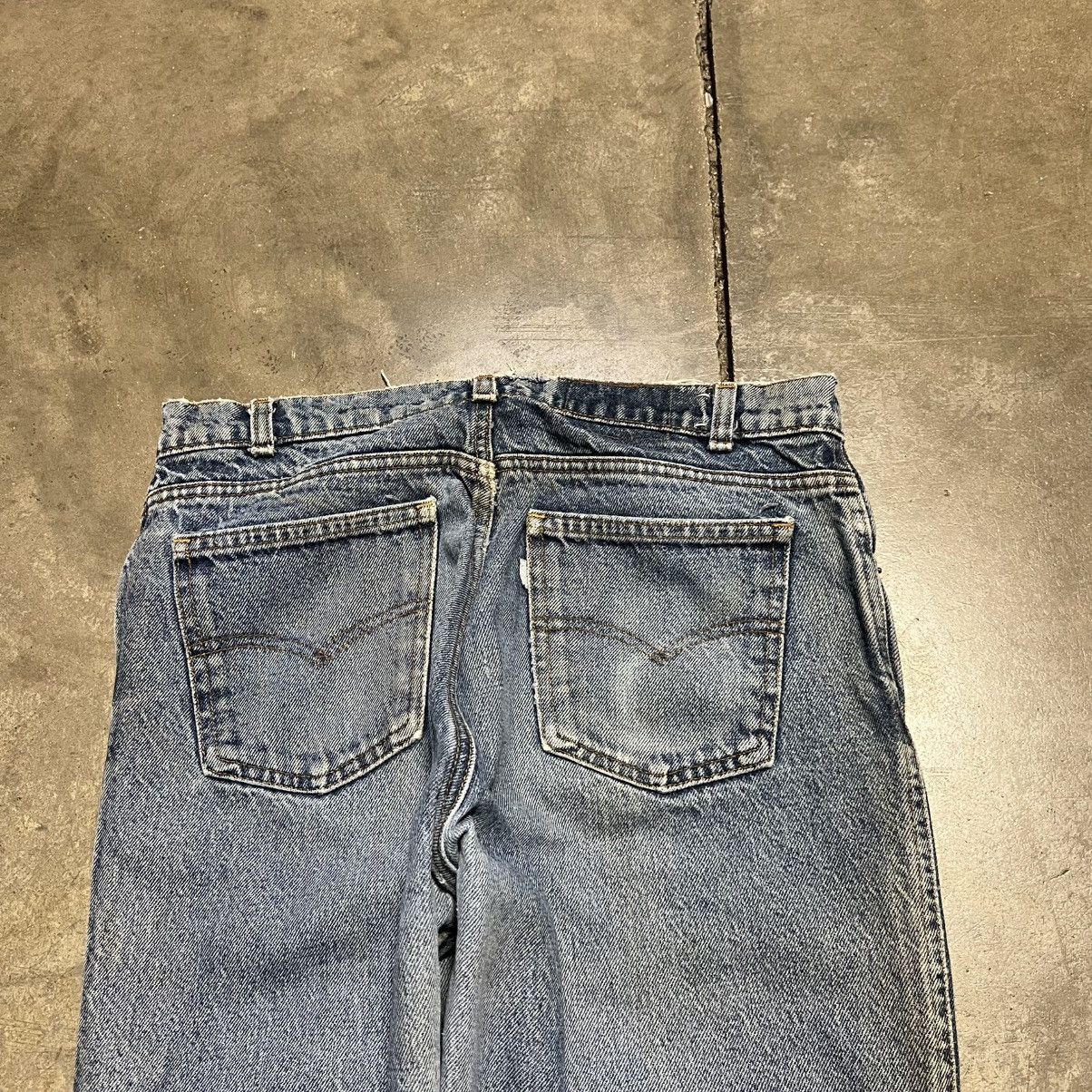 Levi's Vintage Levis Silver Tab Straight Fit Washed Denim Jeans 80s Size US 32 / EU 48 - 2 Thumbnail