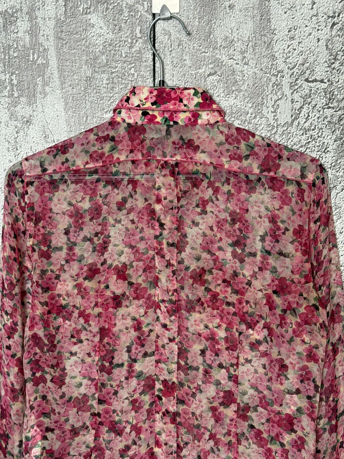 Dolce & Gabbana Dolce & Gabbana Silk Shirt D&G Floral Sheer Button Up Blouse Size XS / US 0-2 / IT 36-38 - 11 Thumbnail