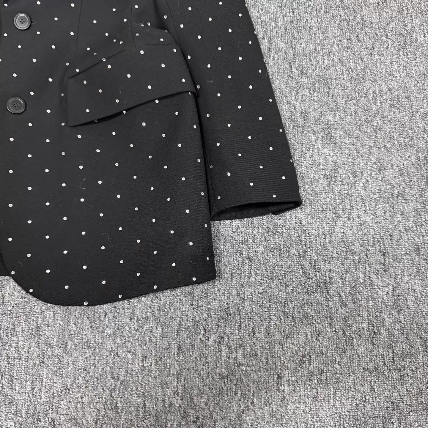 Balenciaga Balenciaga Crystal-Embellished Hourglass Blazer 36 99 New Size XS / US 0-2 / IT 36-38 - 4 Thumbnail