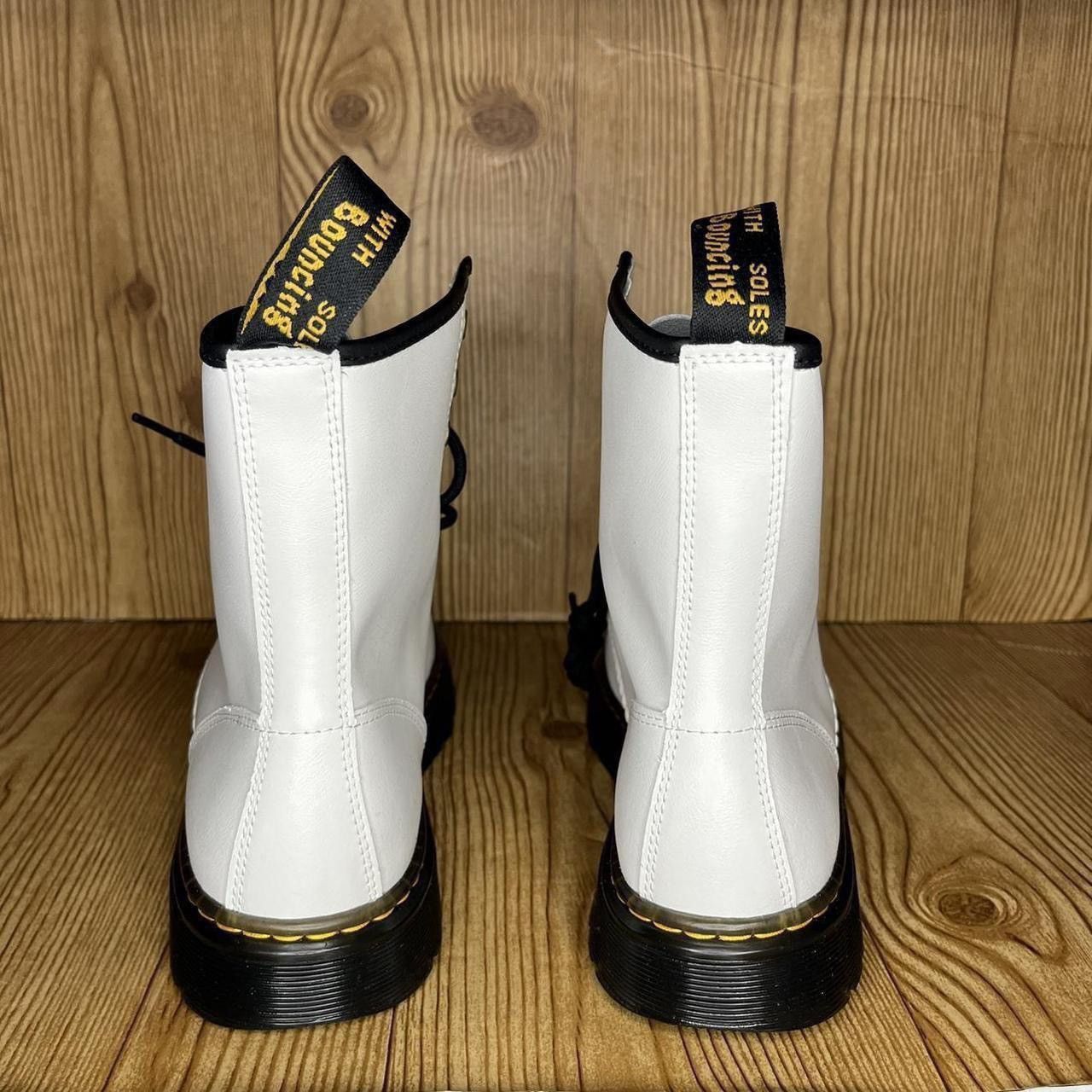 Dr. Martens Dr. Martens Zavala combat lace up white leather ankle boots Size US 10 / EU 43 - 3 Thumbnail