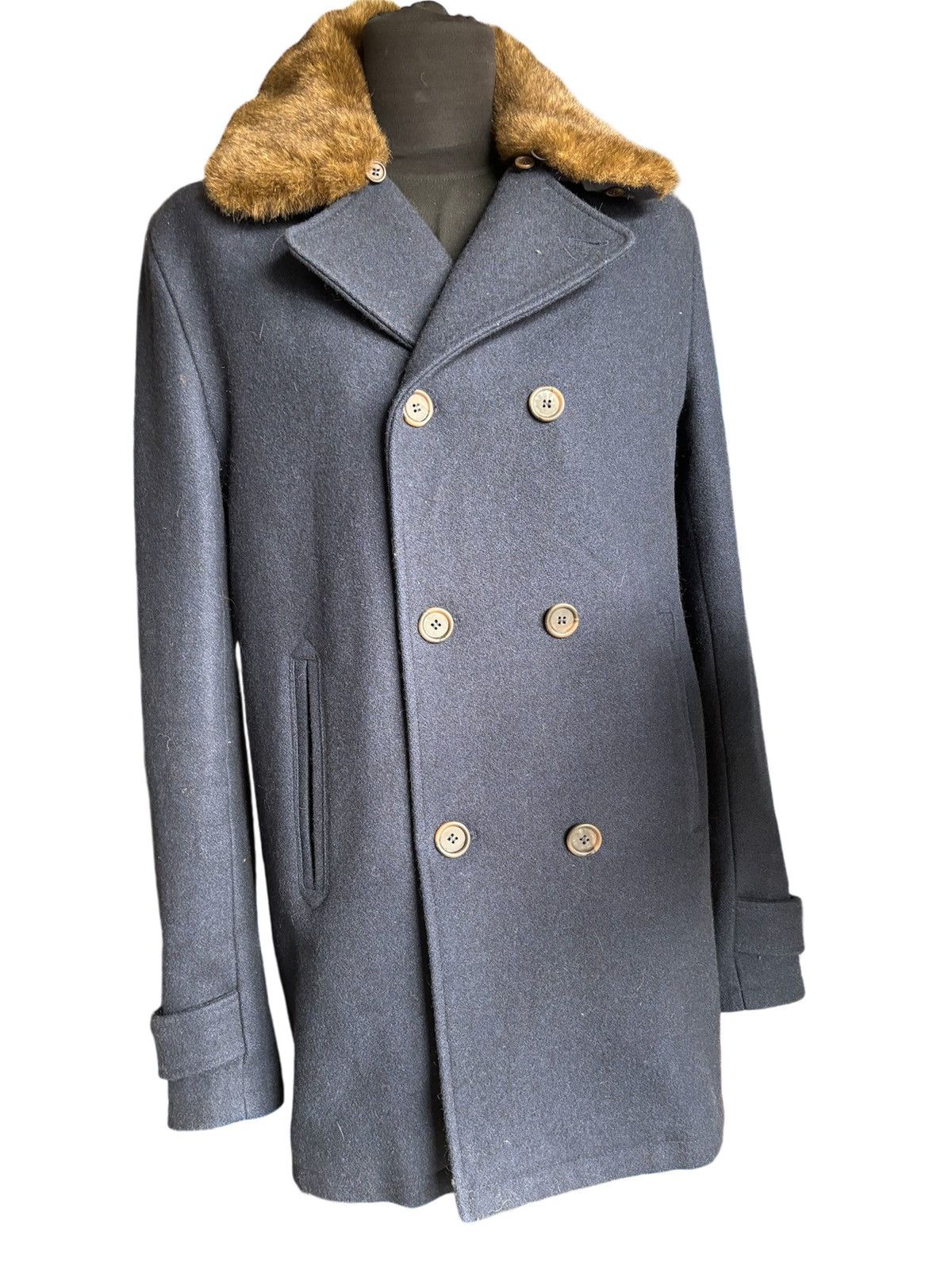 Cuisse de Grenouille Cuisse de grenouille pea coat with removable fake fur Size US XL / EU 56 / 4 - 1 Thumbnail