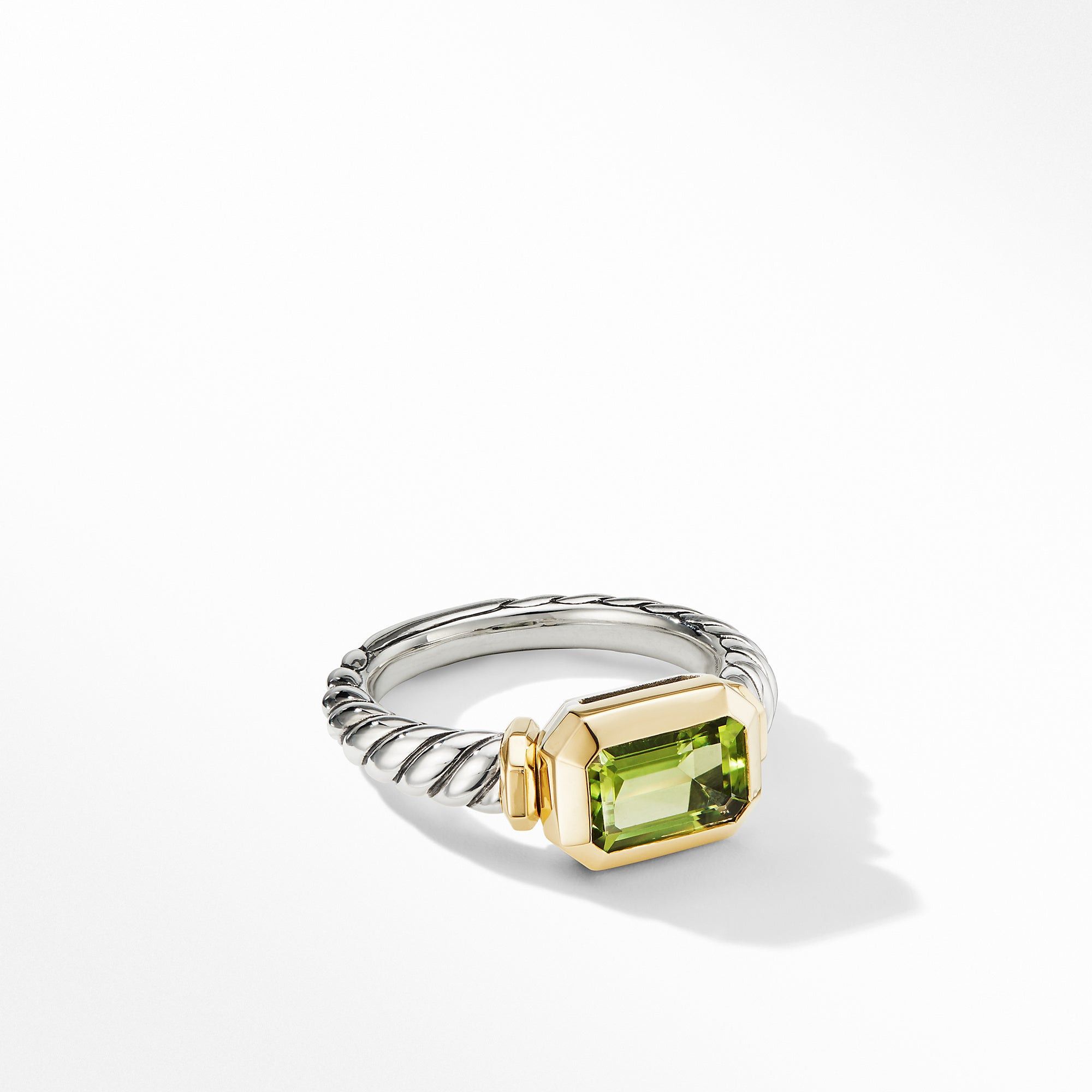 David Yurman o1w1db10325 Novella Ring with Peridot and 18K Yellow Gold Size ONE SIZE - 1 Thumbnail