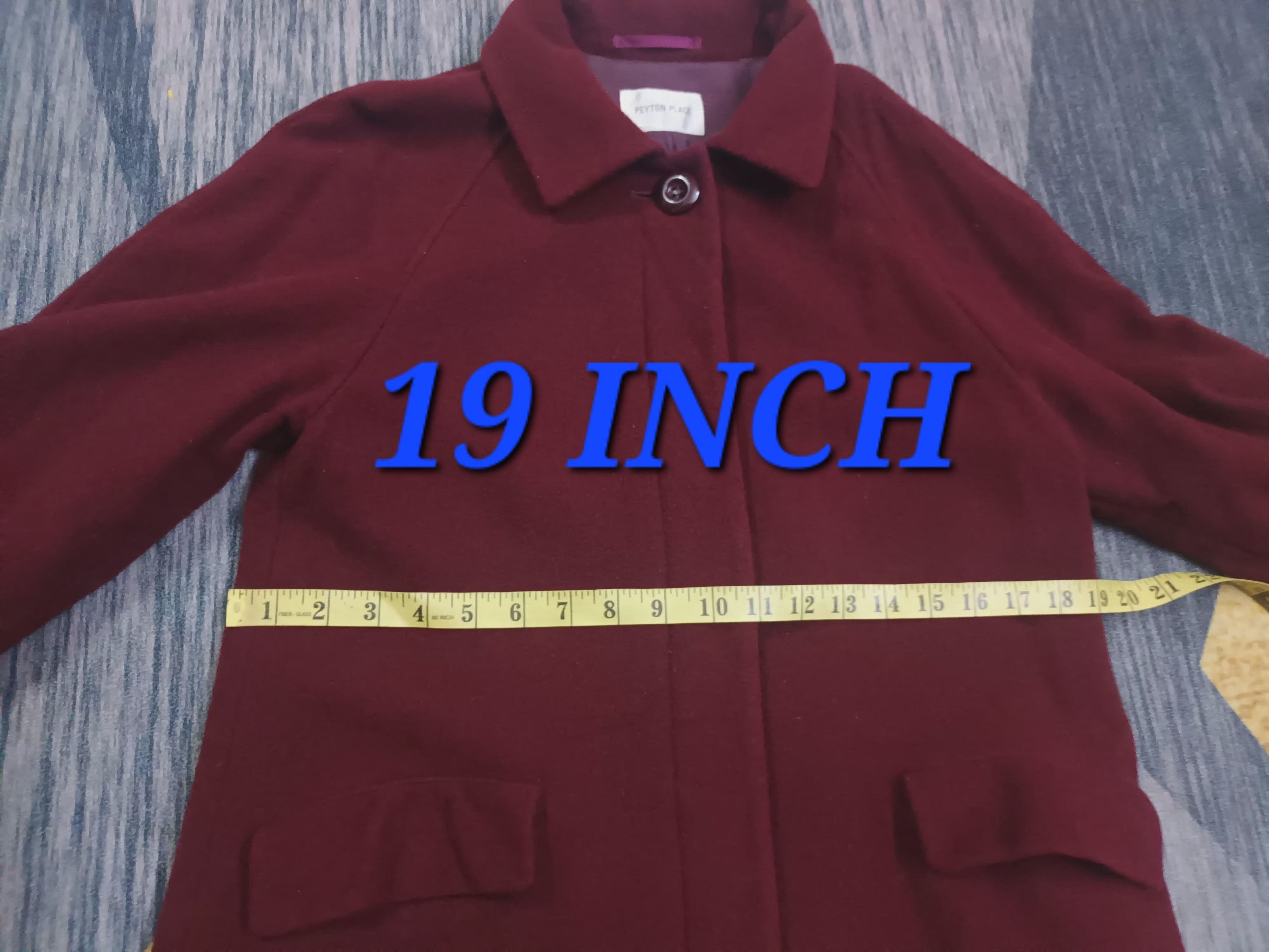 PPFM 🔥 PEYTON PLACE WOOL LONG COAT 🔥 Size US M / EU 48-50 / 2 - 8 Thumbnail