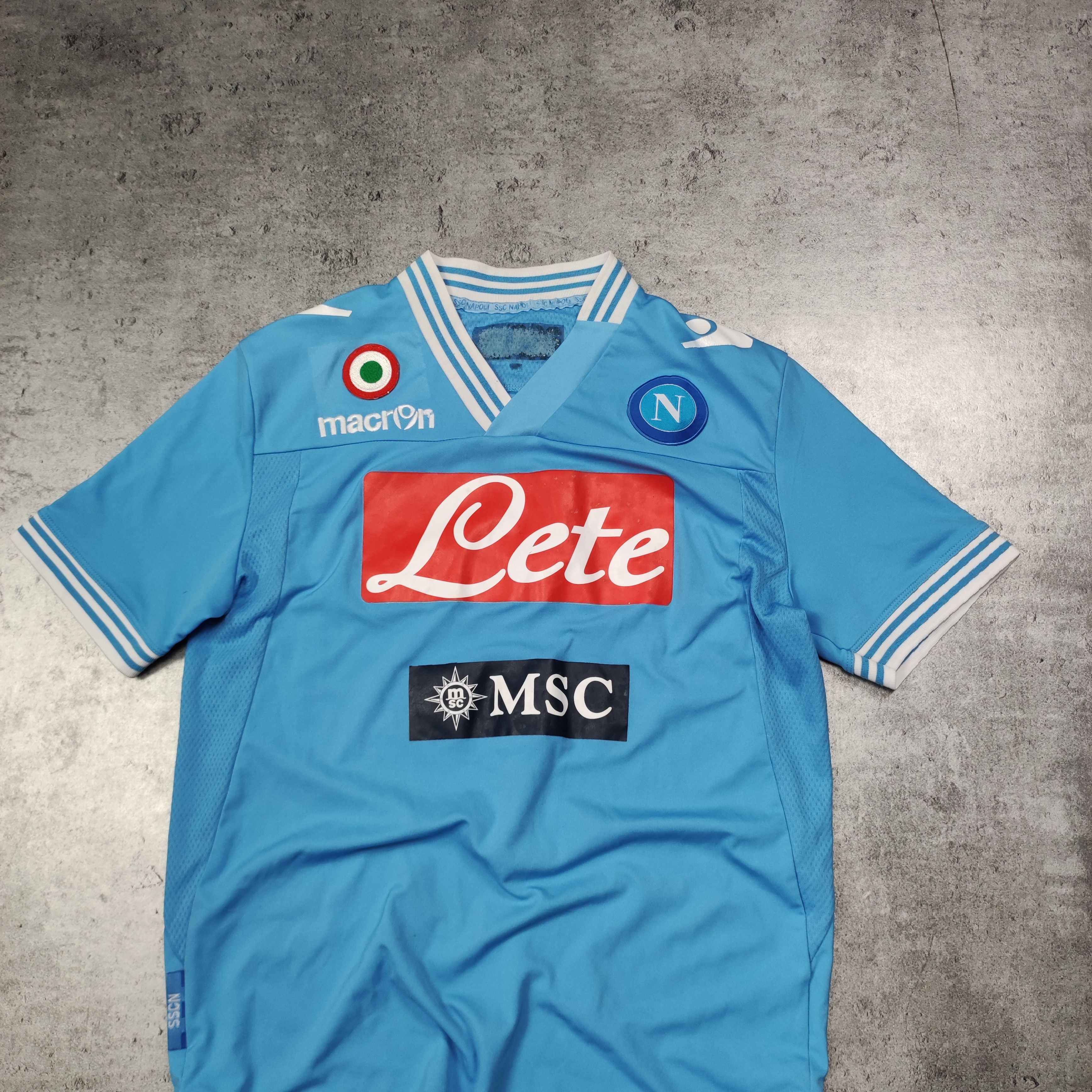 Vintage RARE Vintage 2011 Napoli FC Football #7 El Capitan Jersey Size US S / EU 44-46 / 1 - 3 Thumbnail