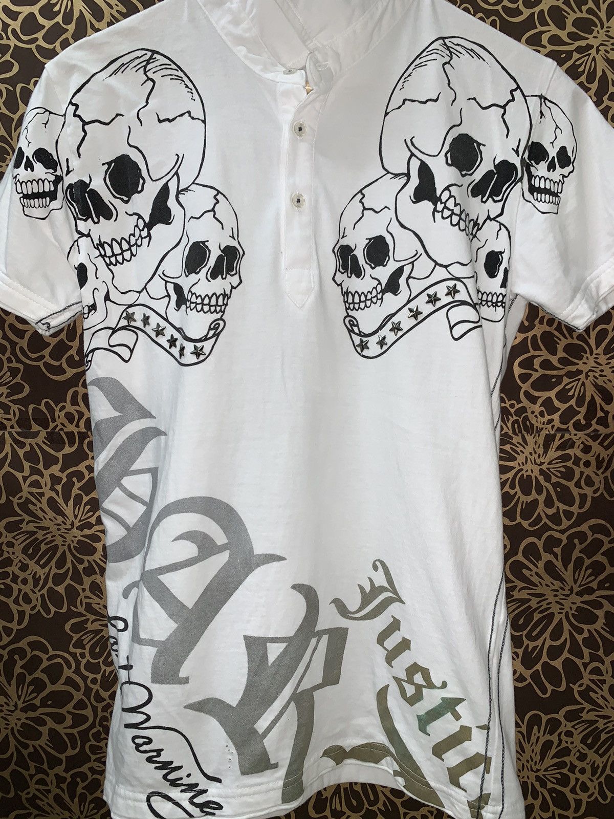 Other BULLET NOISE SKULLS DESIGN VERY RARE Size US L / EU 52-54 / 3 - 6 Thumbnail