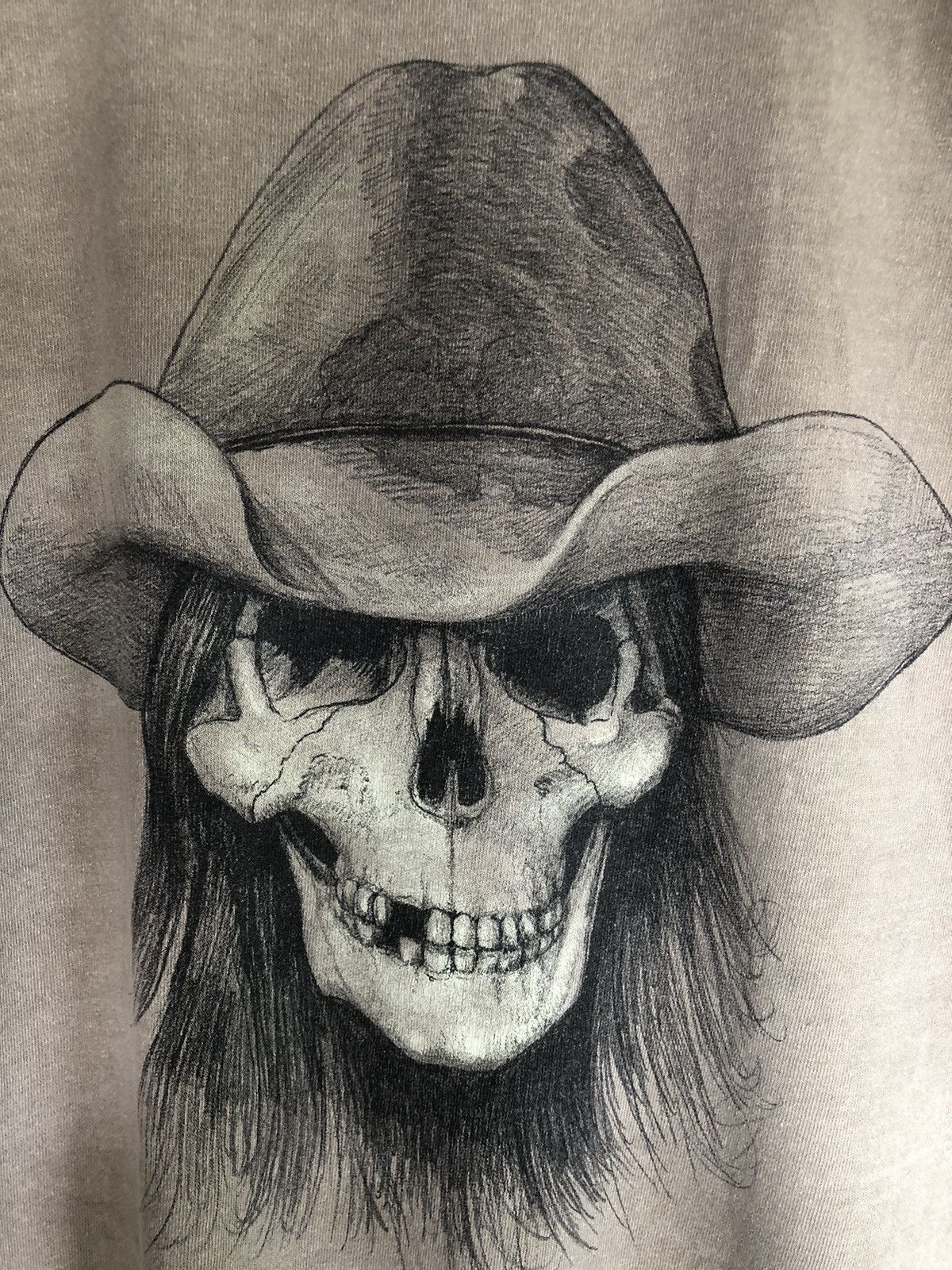 Affliction × Vintage Vintage Y2K Albuquerque New Mexico Cowboy Skull Tee Size US L / EU 52-54 / 3 - 8 Thumbnail