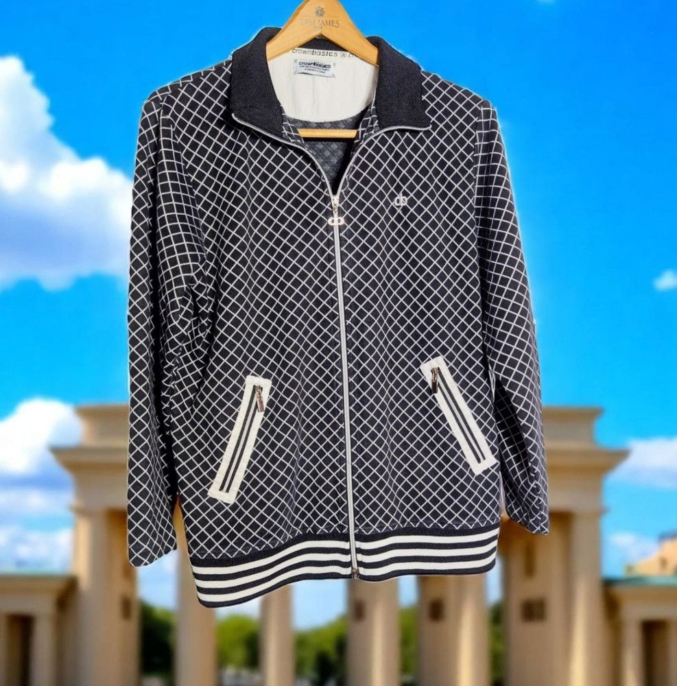 Other CrownBasics Sz L Black and White Windowpane Jacket Vintage Size US L / EU 52-54 / 3 - 1 Thumbnail