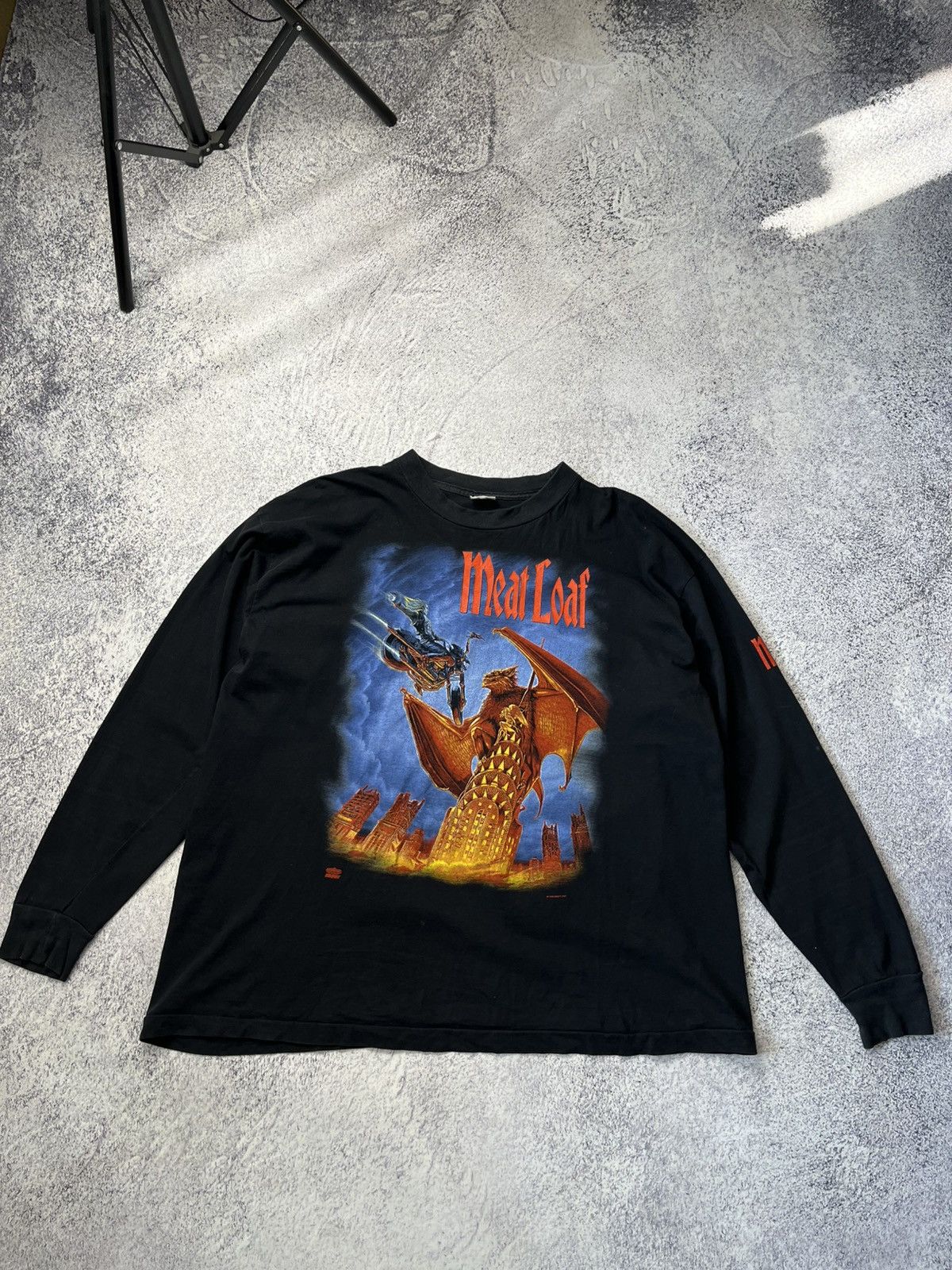 Vintage 1993 Meat Loaf World Tour Long Sleeve T-Shirt