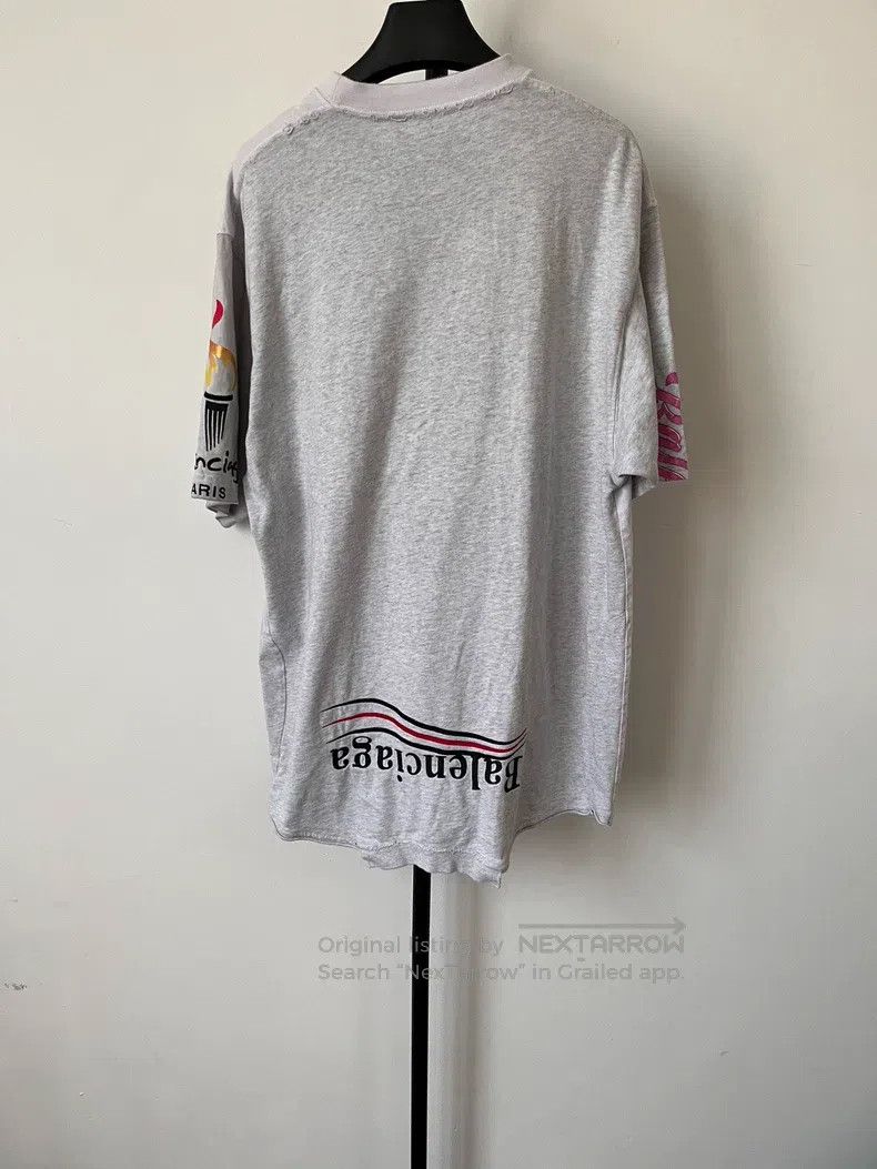 Balenciaga Balenciaga Inverted Alphabet Print Round Neck Contrast Sho Size M / US 6-8 / IT 42-44 - 2 Thumbnail