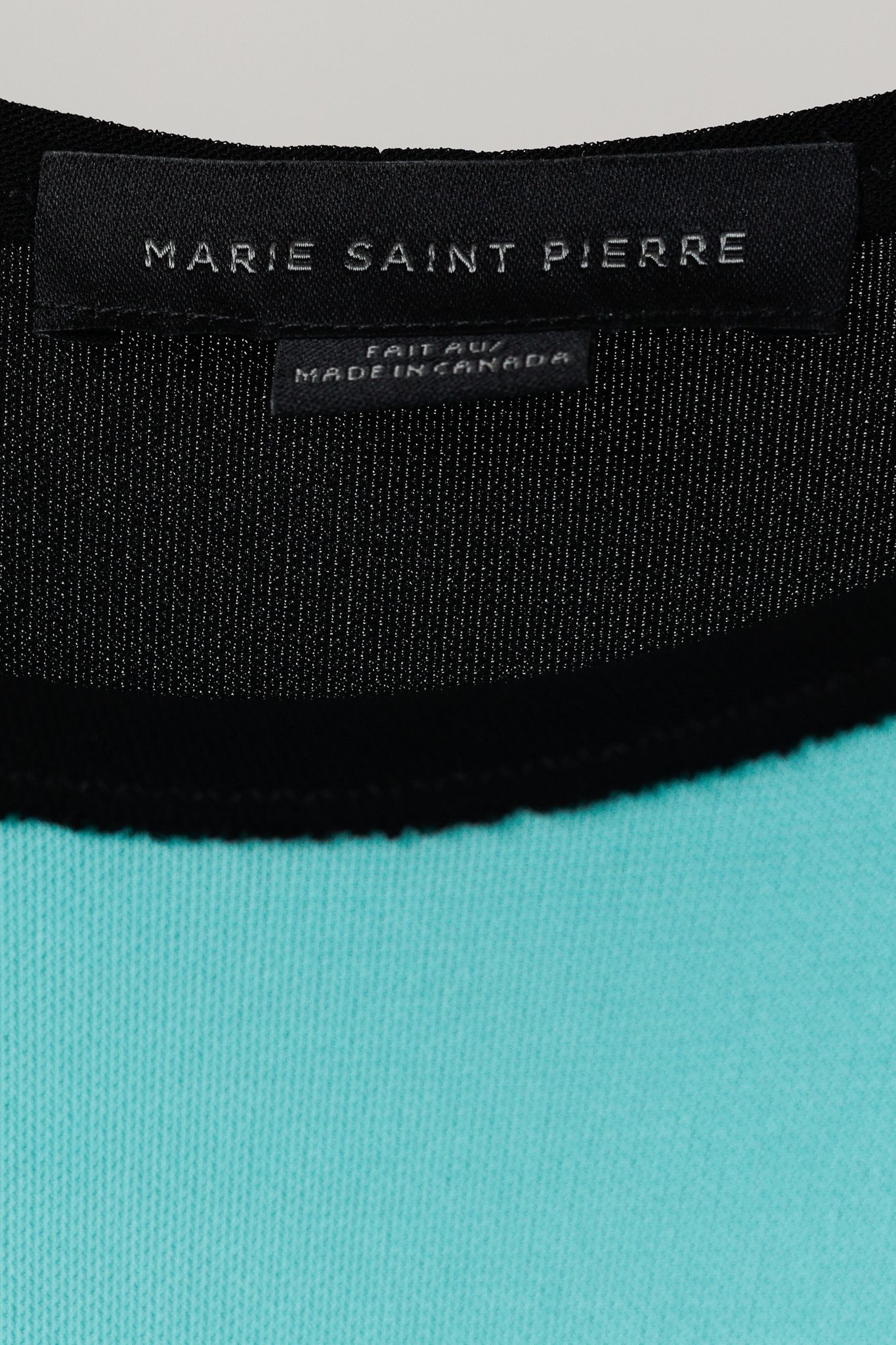 Marie Saint Pierre Marie Saint Pierre Black & Teal Colour-Block Maxi Dress Size L / US 10 / IT 46 - 4 Thumbnail