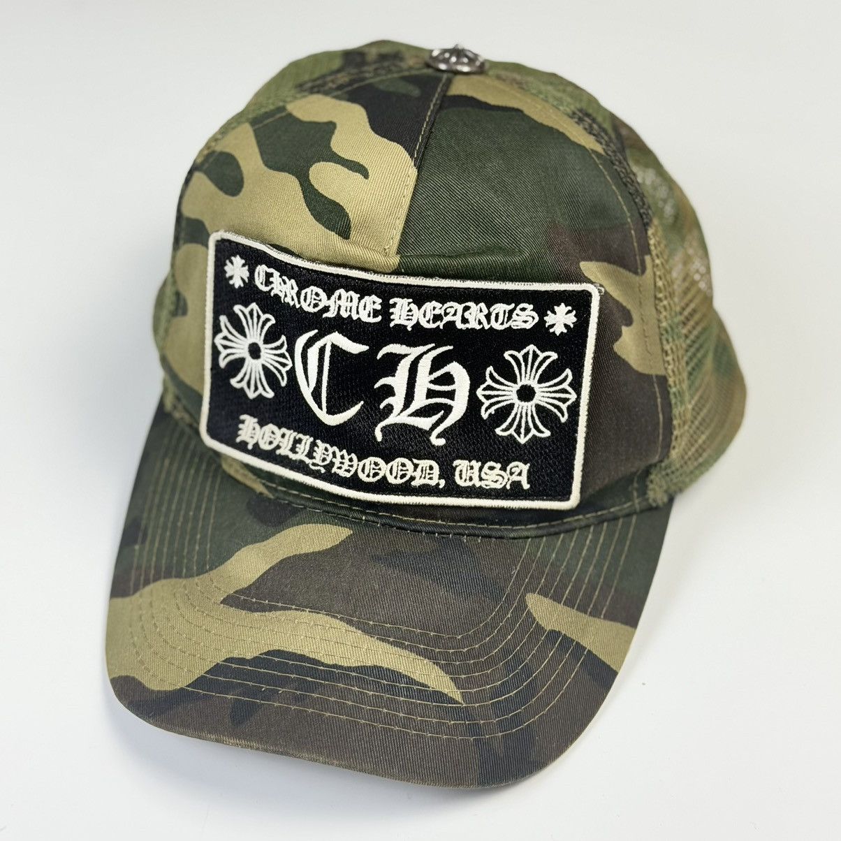 Chrome Hearts Chrome Hearts Vintage Camo Trucker Hat Hollywood Size ONE SIZE - 1 Thumbnail