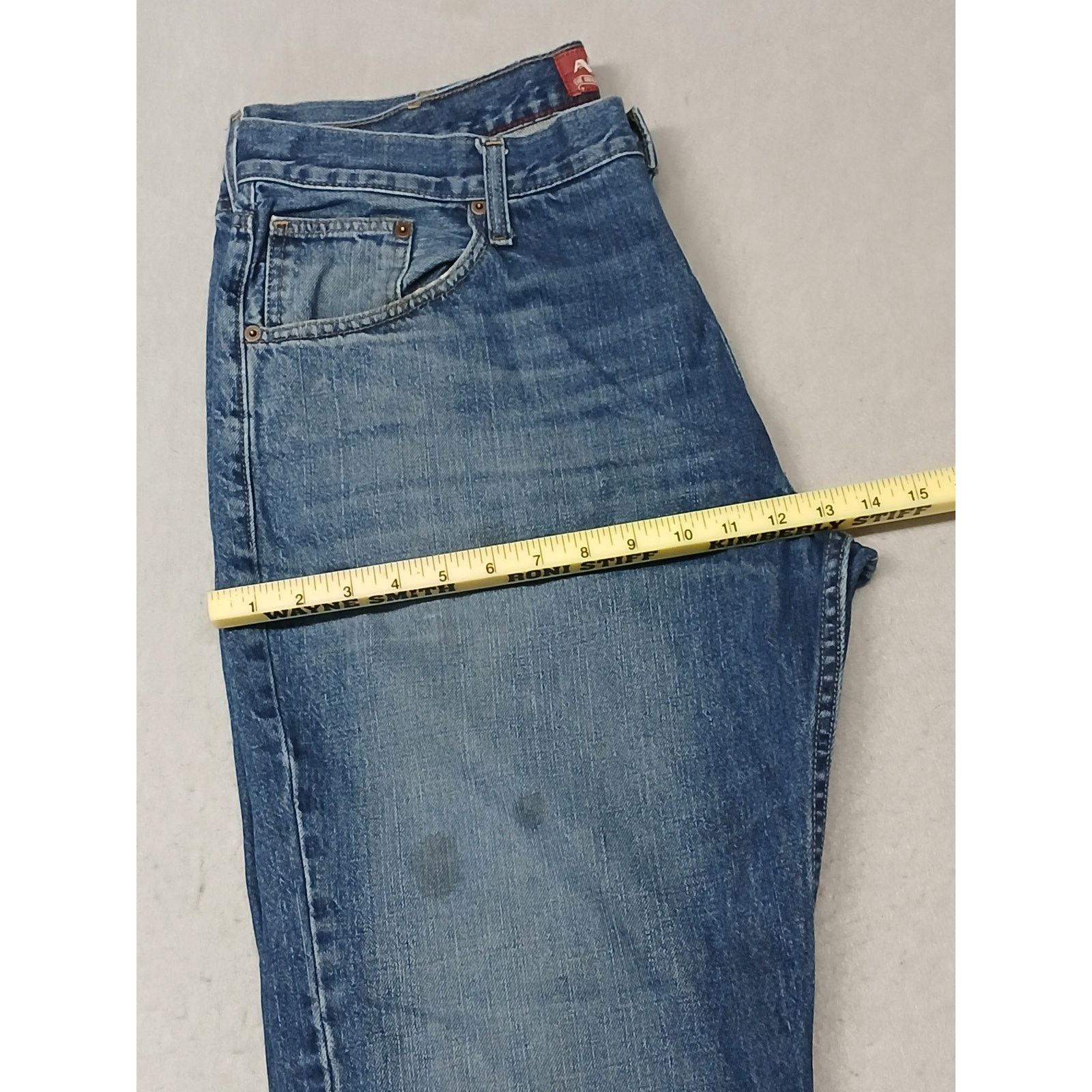 Arizona Jean Co. Arizona (38x32) Men's Straight Relaxed Blue Denim Jeans Size US 38 / EU 54 - 5 Thumbnail