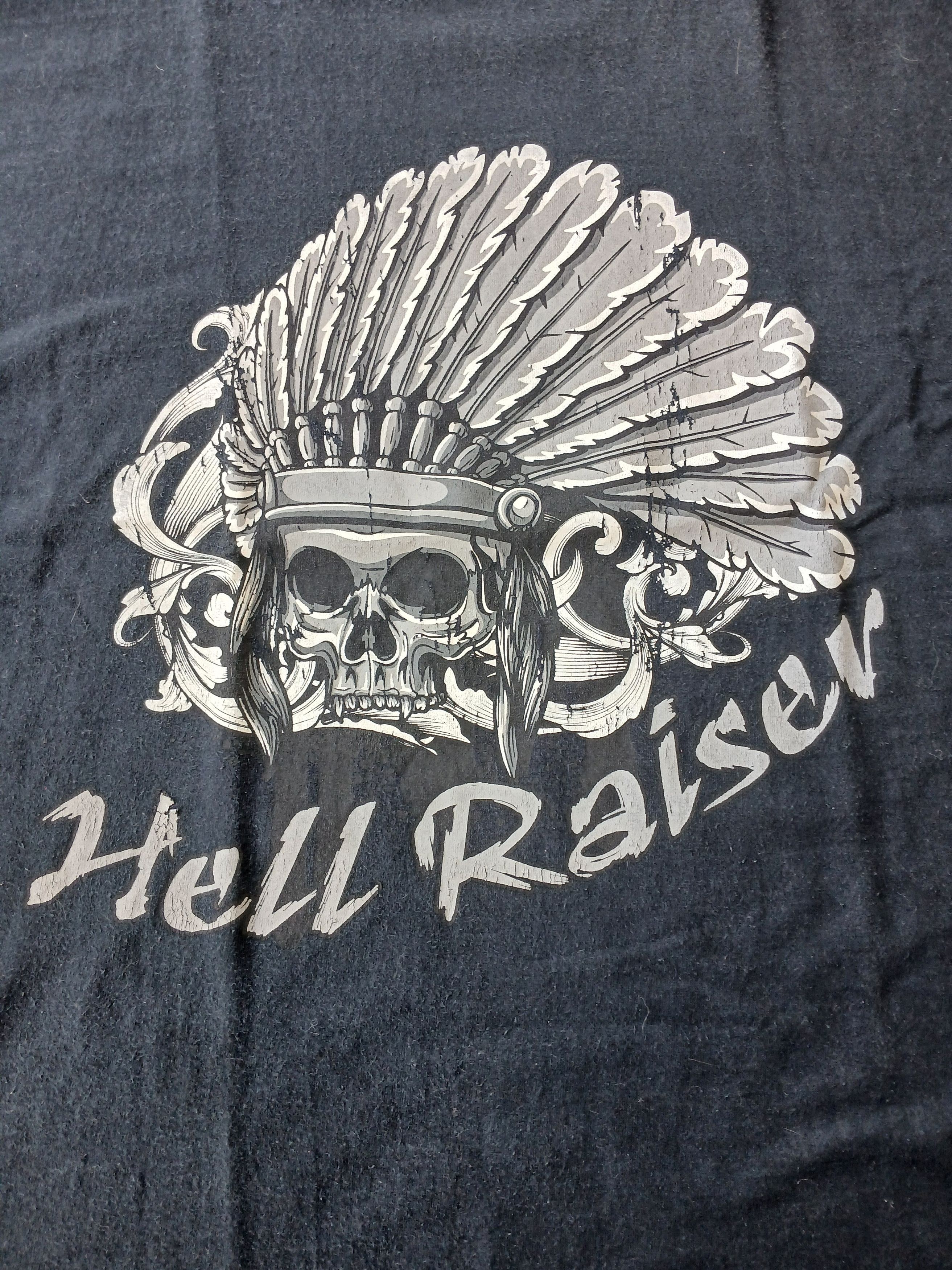 Fruit Of The Loom × Vintage Vintage Hell Raiser - Skull Tshirt Size US XL / EU 56 / 4 - 2 Thumbnail