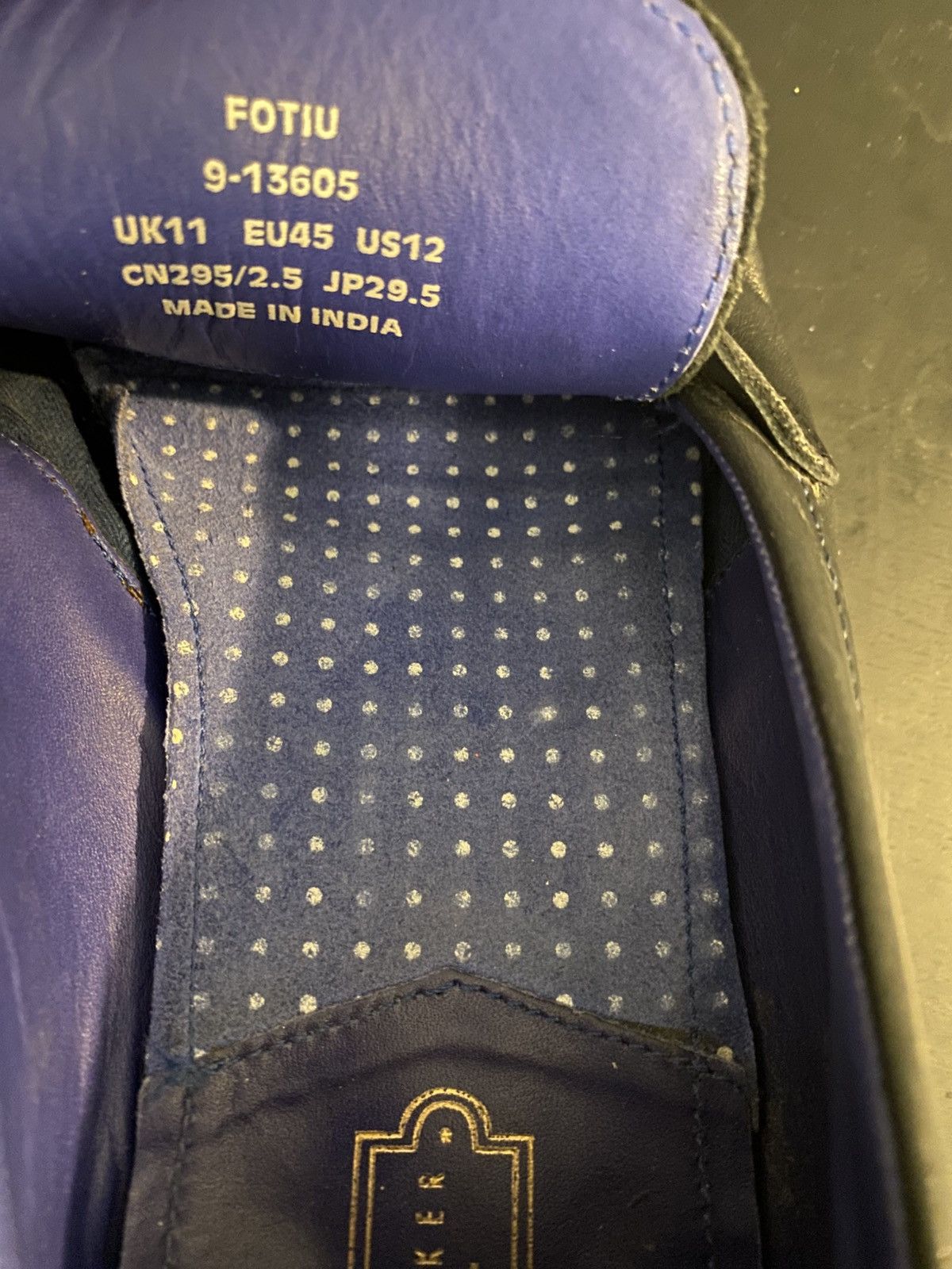 Ted Baker Ted Baker Blue Leather Men’s Dress Shoes Slip-On Size US 12 Size US 12 / EU 45 - 6 Thumbnail