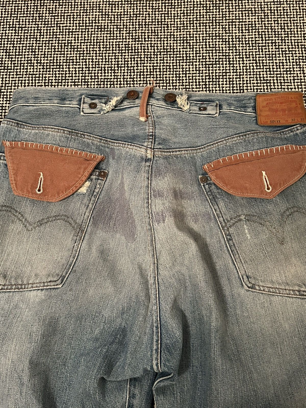 Levi's Vintage Clothing Vintage Selvedge Levis buckleback patch denim 32x32 Size US 32 / EU 48 - 5 Thumbnail