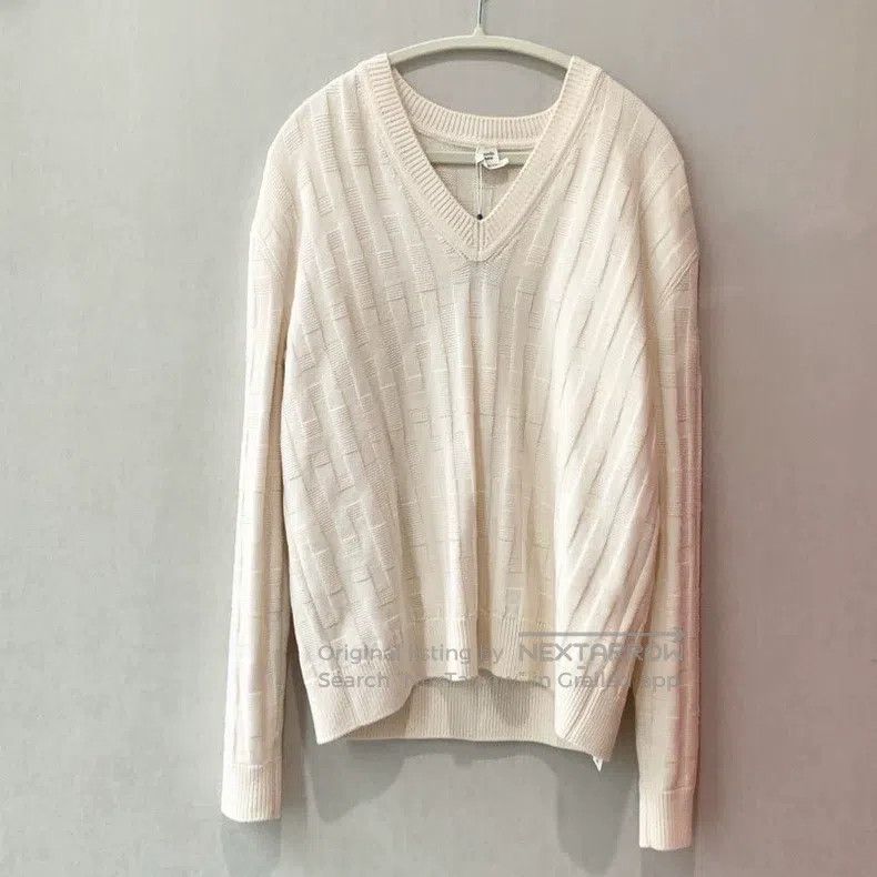 Hermes Hermes White women's sweater Size XS / US 0-2 / IT 36-38 - 1 Thumbnail