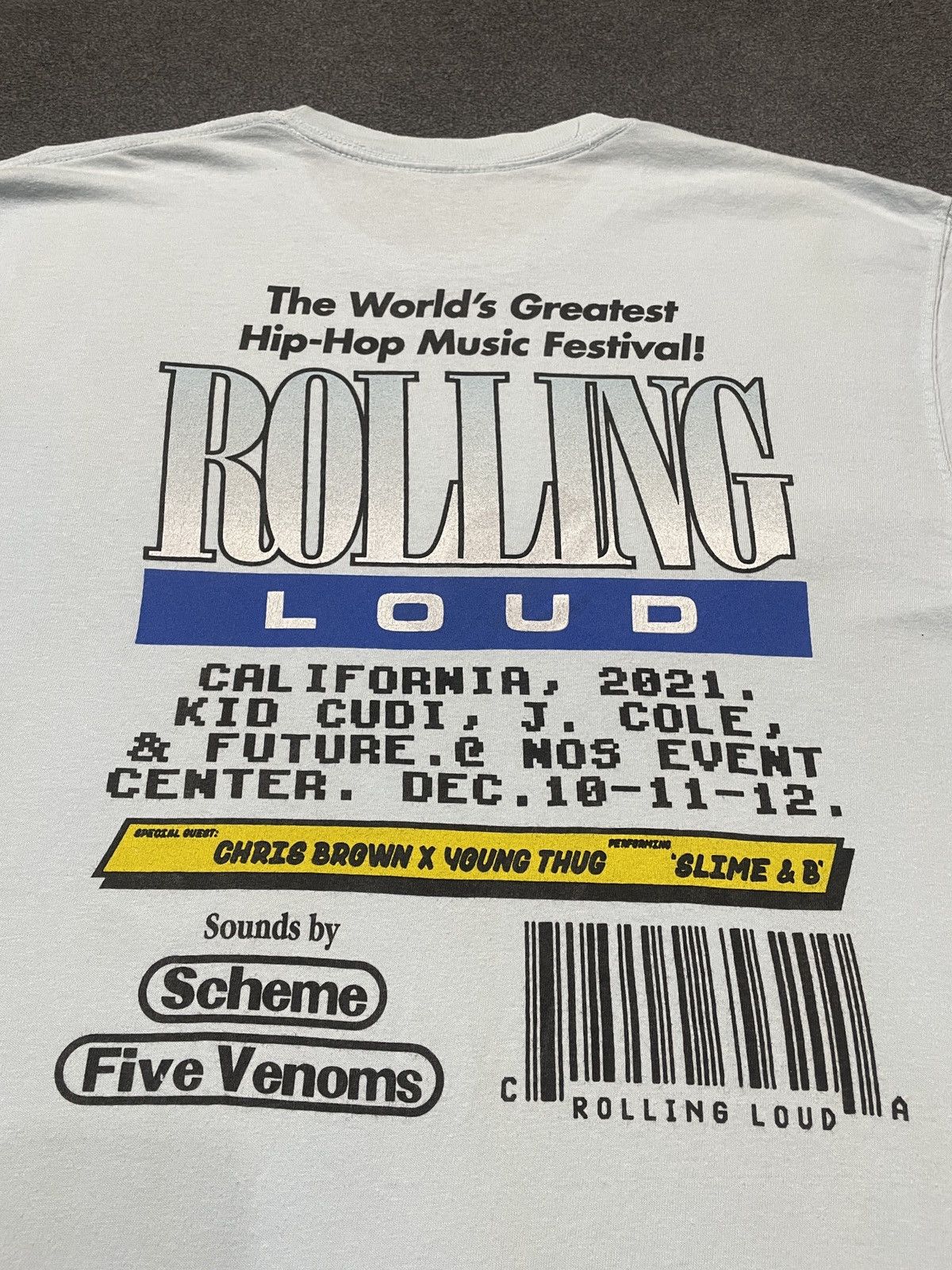 Rolling Loud Rolling Loud Festival Hip-Hop Music 2021 Official T-shirt Size US M / EU 48-50 / 2 - 2 Thumbnail