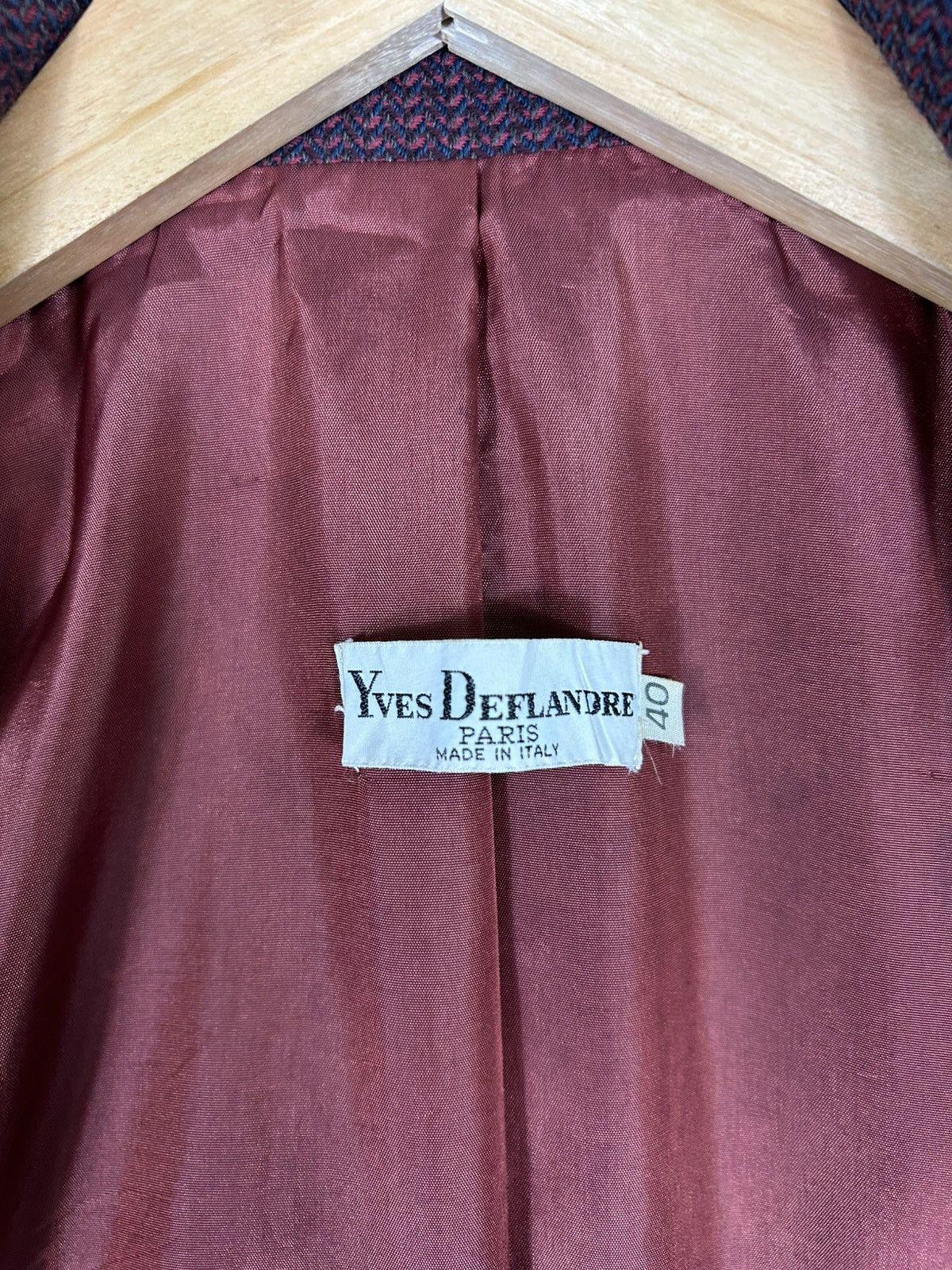 Vintage ⚡️Vintage Yves Deflandre Paris Wool Tweed Single Breast Coat Size US S / EU 44-46 / 1 - 10 Thumbnail