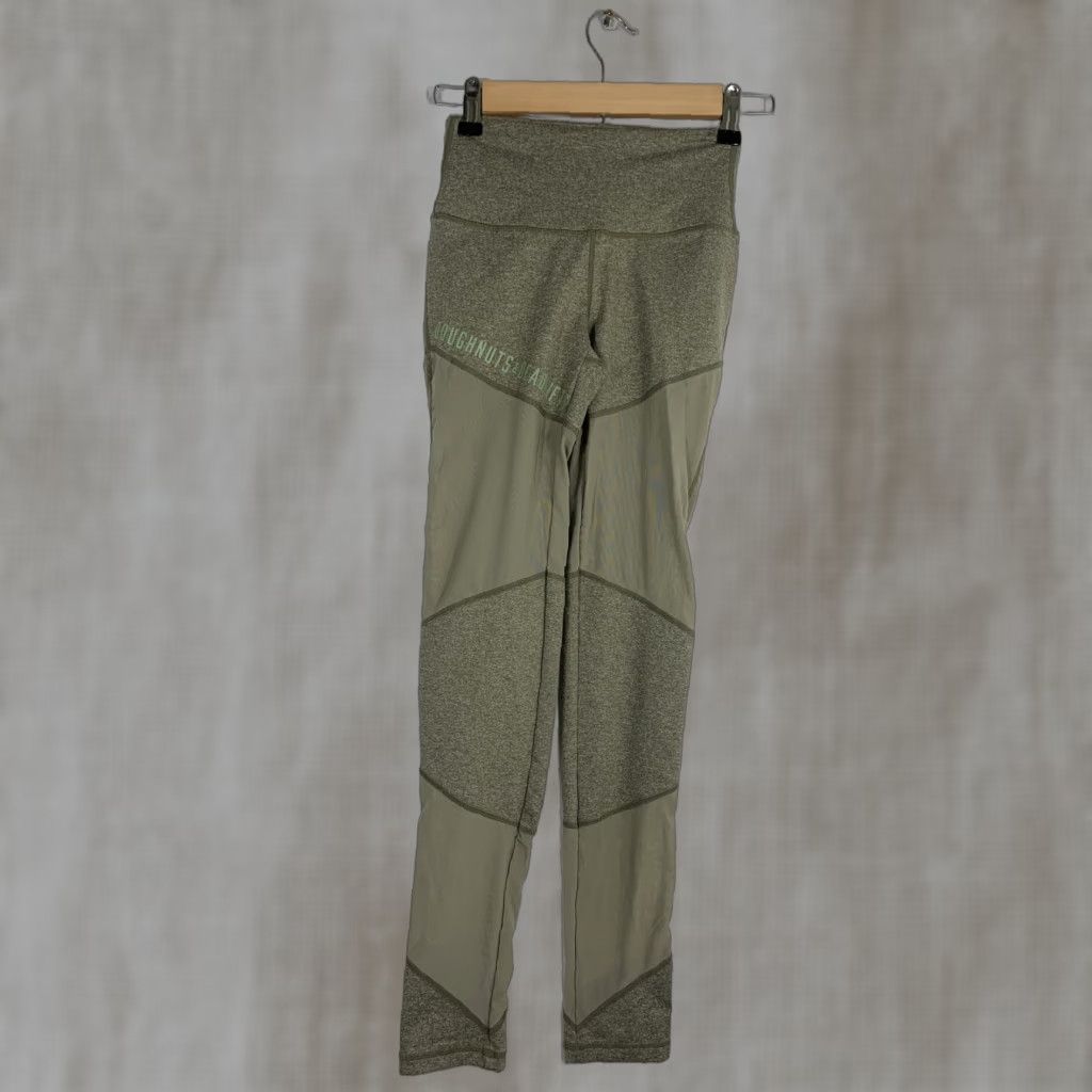 Vintage **Doughnuts And Deadlifts XS Green Leggings Breathable** User: Doughnuts And Deadlifts XS Green Leggings Breathable Size 26" / US 2 / IT 38 - 1 Thumbnail