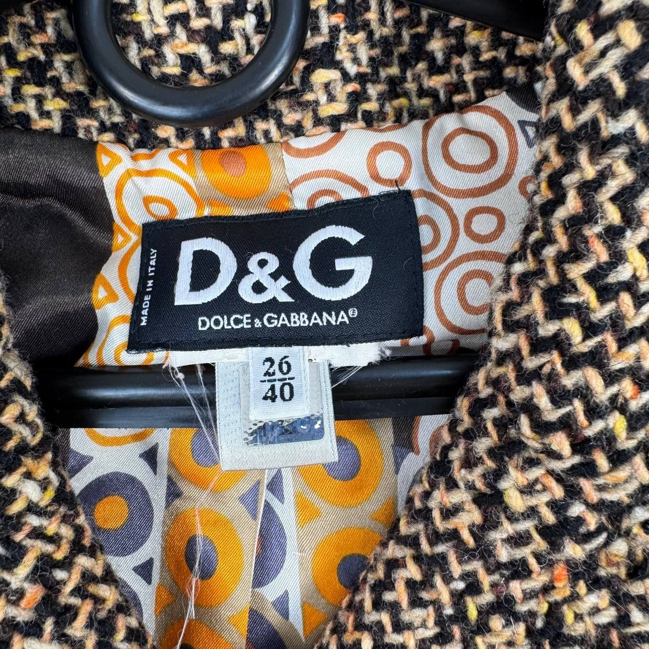 Dolce & Gabbana Dolce & Gabbana Tweed Denim Jacket Cropped Designer Women 40 Size S / US 4 / IT 40 - 4 Thumbnail