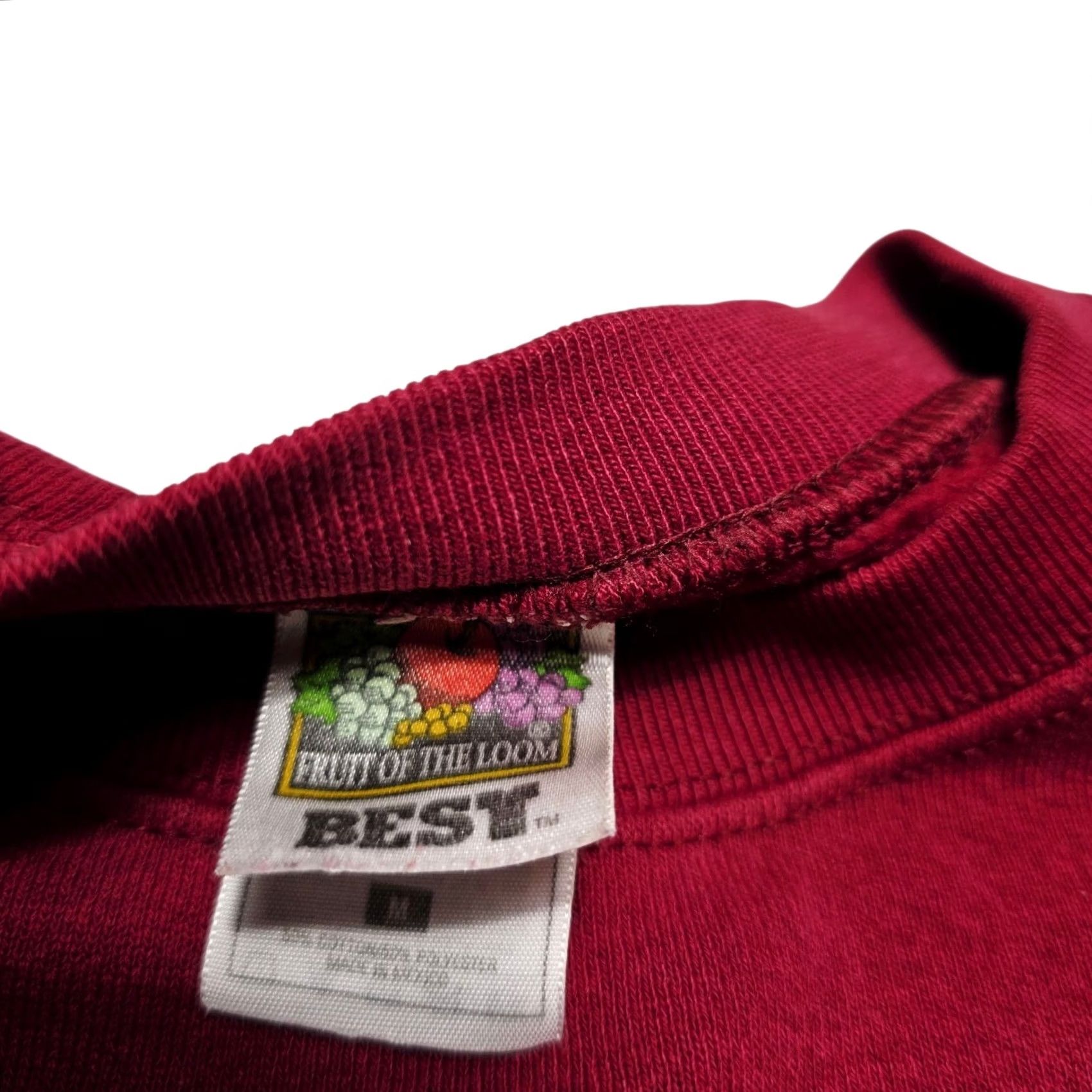 Fruit Of The Loom VINTAGE Arizona Sweatshirt Maroon Cactus Native Desert Embroidered Men's Medium Size US M / EU 48-50 / 2 - 3 Thumbnail