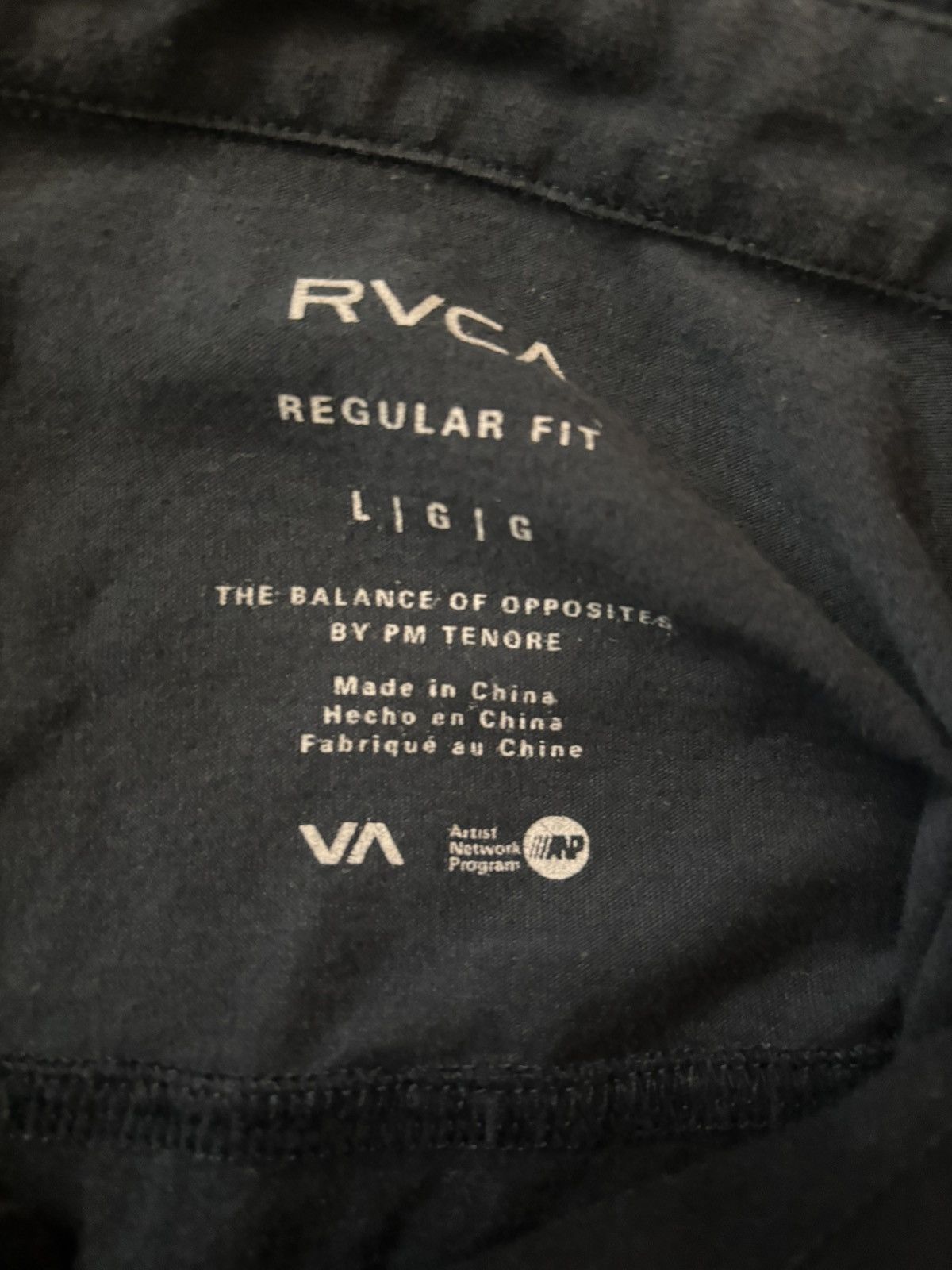 RVCA RVCA Men's Navy Blue Striped T-Shirt Size Large Size US L / EU 52-54 / 3 - 3 Thumbnail