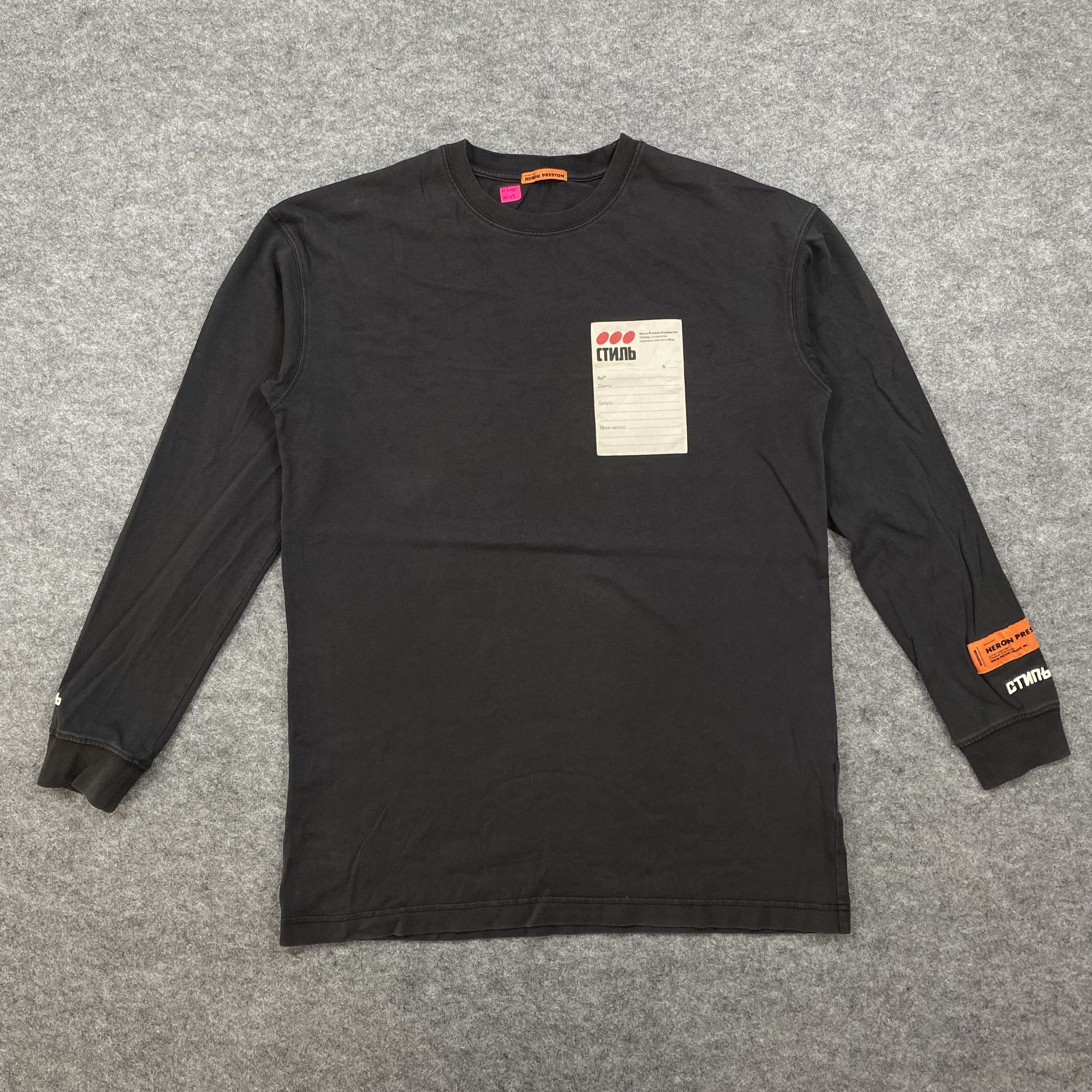 Heron Preston Heron preston long sleeve tshirt-N048 Size US M / EU 48-50 / 2 - 1 Thumbnail