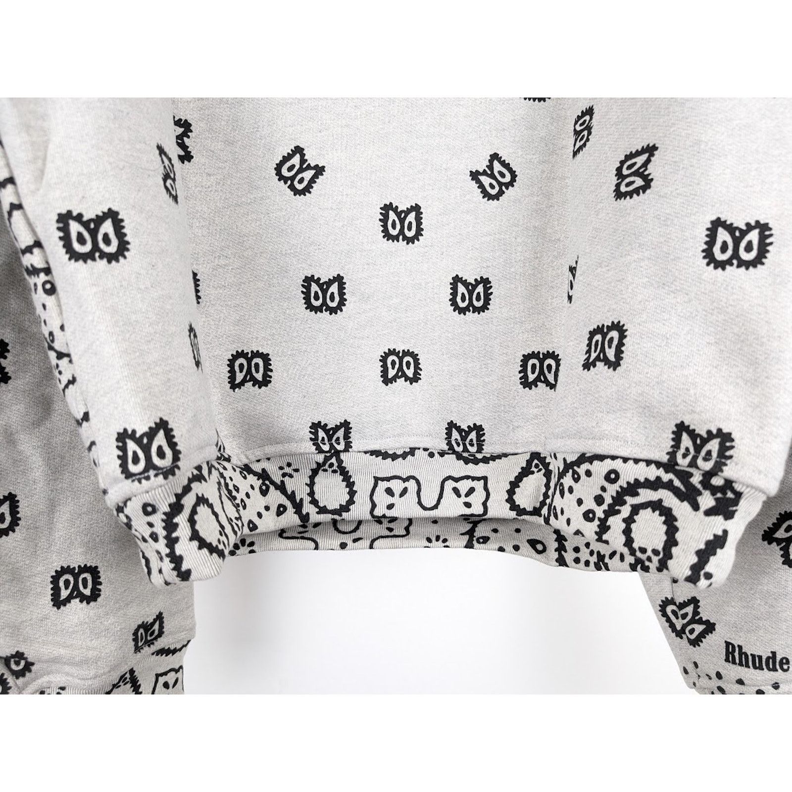 Rhude o1rshd1 Rhude Bandana Hoodie in Heather Grey Size US XL / EU 56 / 4 - 15 Thumbnail