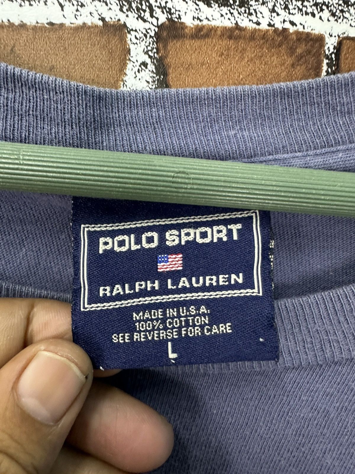 Polo Ralph Lauren Vintage Polo Sport Made In USA Tshirt A948 Size US L / EU 52-54 / 3 - 9 Thumbnail