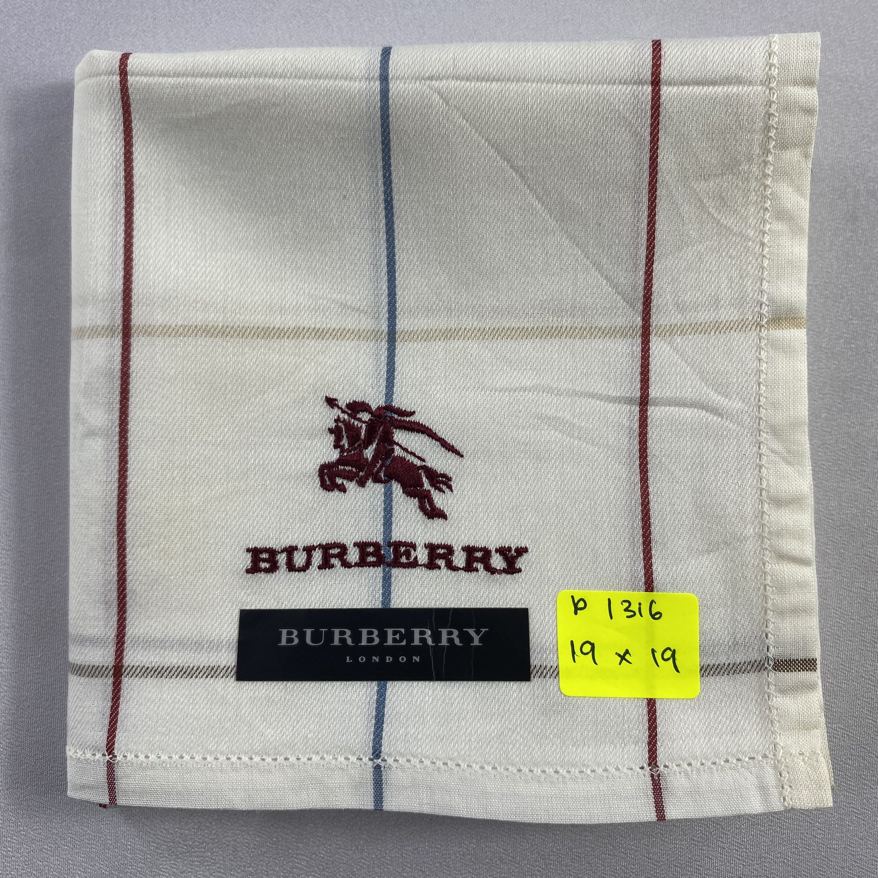 Burberry × Vintage NWT Burberry Handkerchief / Neckerchief / Bandana-P1316 Size ONE SIZE - 6 Thumbnail
