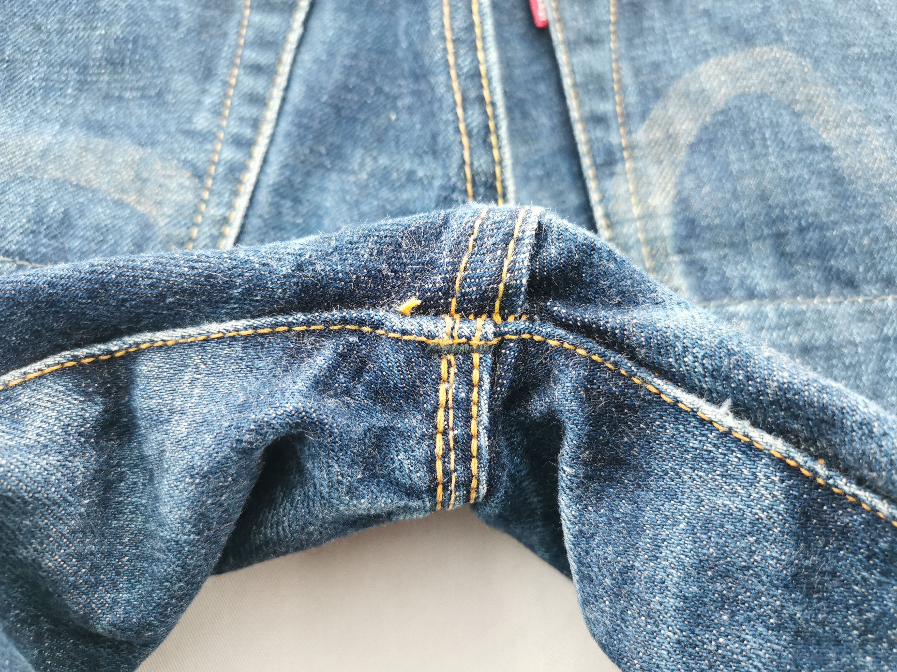 Vintage Vintage 90s Evis Lot 2501 Logo Selvedge Denim Size 28/26x35 Size US 28 / EU 44 - 6 Thumbnail