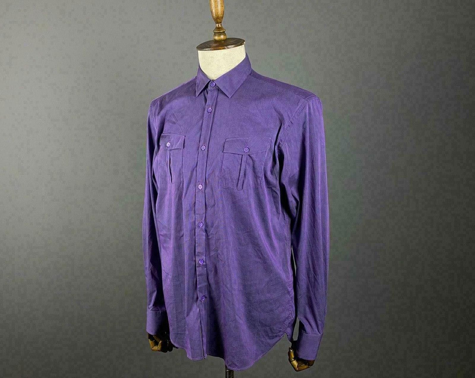 Ted Baker Ted Baker London Purple Double Pockets Shirt Size 4 Size US M / EU 48-50 / 2 - 1 Thumbnail
