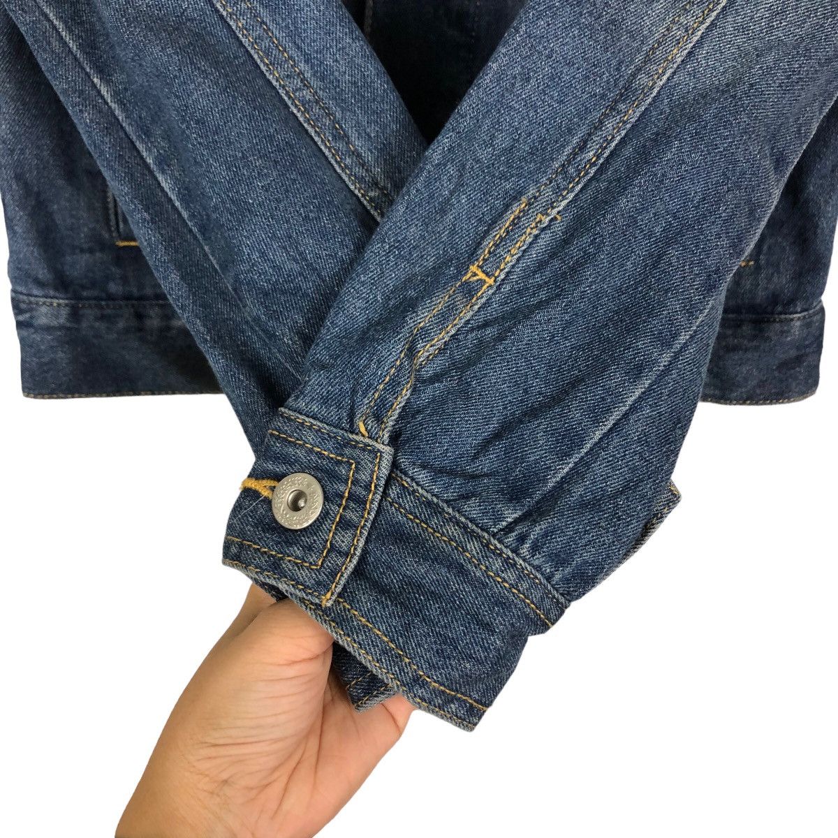 Japanese Brand 🔥90’s Biker Denim Jacket Gu Japan Punk Design Size US M / EU 48-50 / 2 - 12 Thumbnail