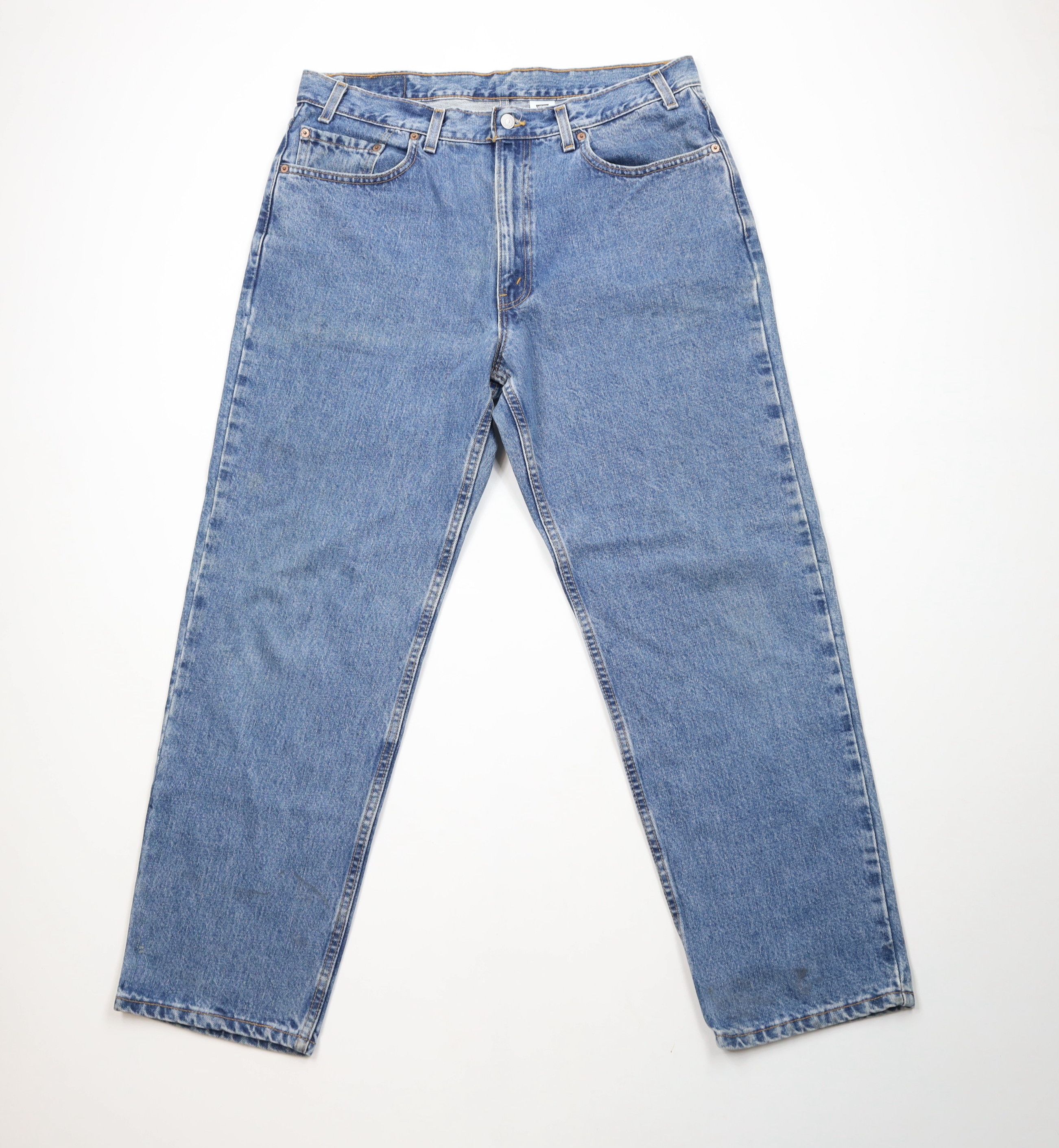 Levi's × Vintage Vintage 90s Levis 550 Relaxed Fit Denim Jeans Blue USA Size US 38 / EU 54 - 1 Thumbnail