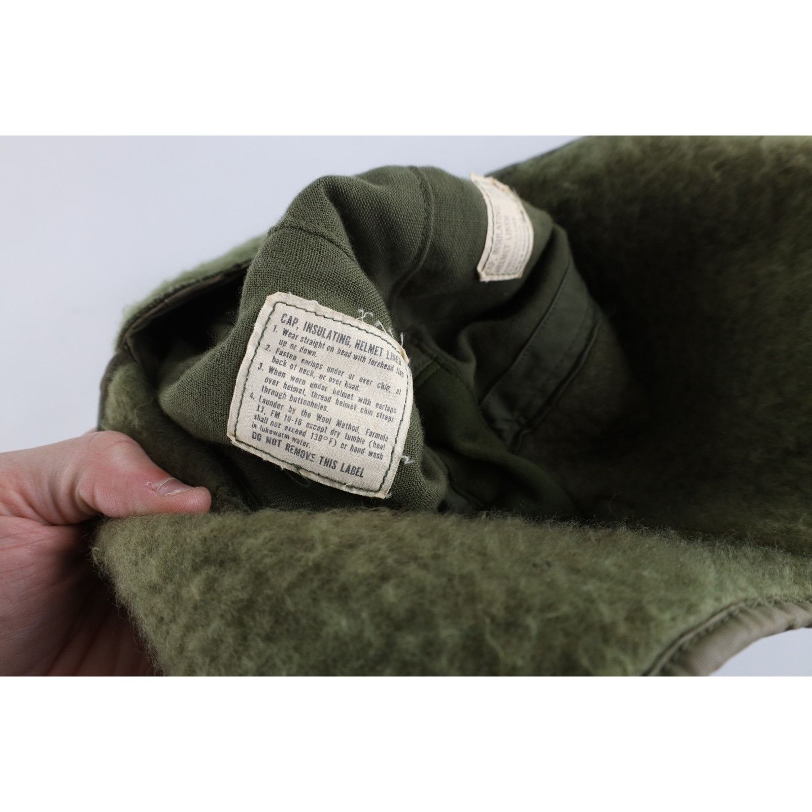 Vintage Vintage 50s Military USGI Insulating Helmet Liner Cap Hat Size ONE SIZE - 12 Thumbnail