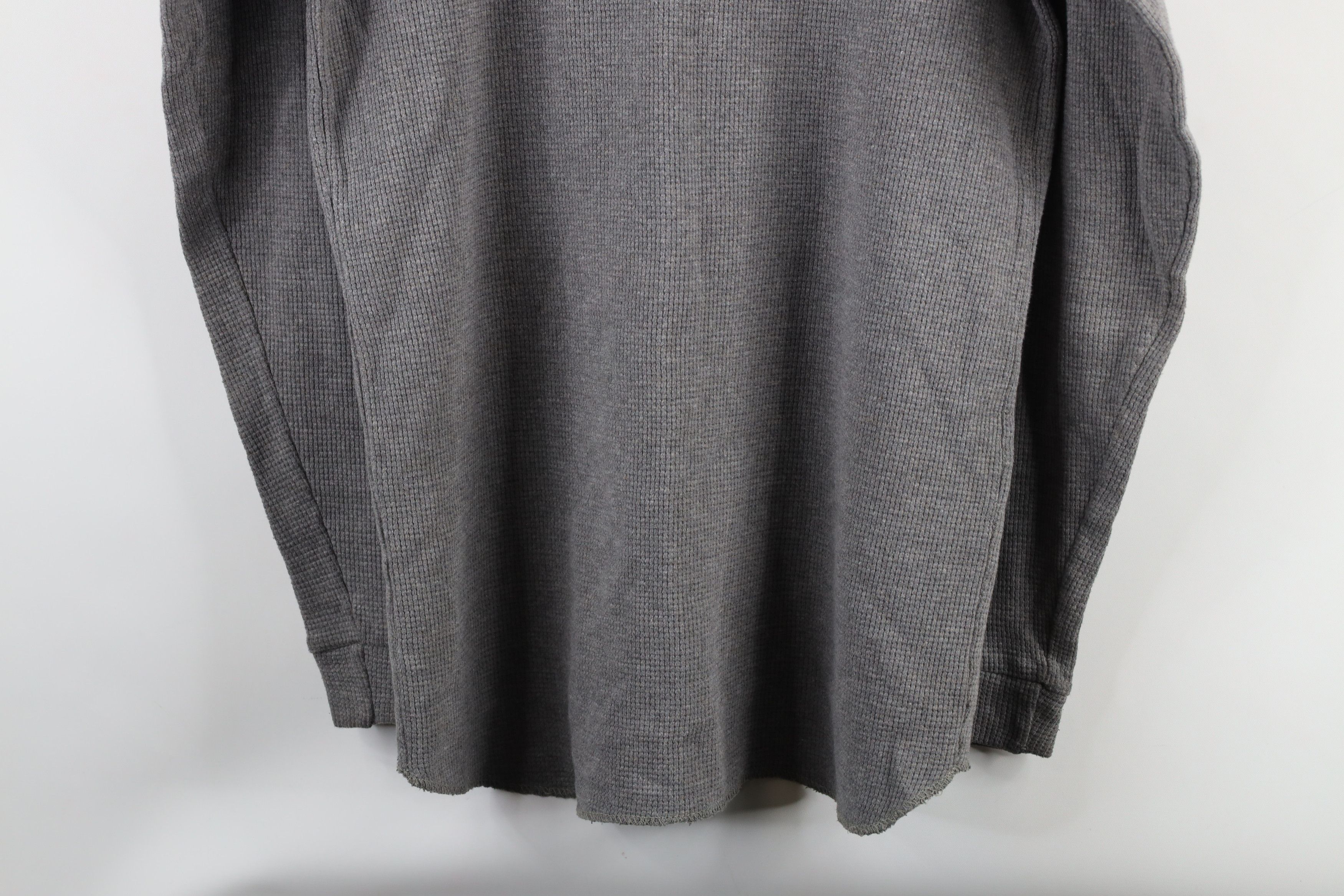 Vintage Vintage 90s Streetwear Waffle Knit Long Sleeve T-Shirt Size US L / EU 52-54 / 3 - 10 Thumbnail