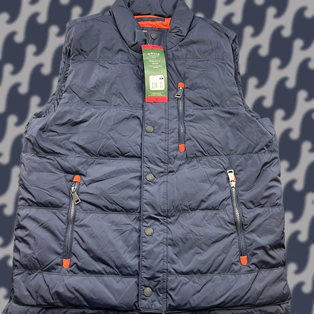Orvis Orvis Vest Mens Goose Down Medium Navy Blue Pockets Essex 3-in-1 Zip Size US M / EU 48-50 / 2 - 1 Thumbnail
