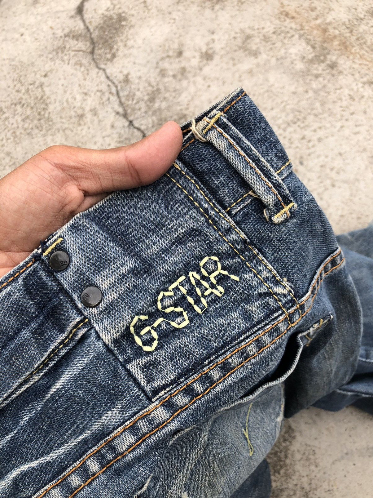 G-Star WIDE LEG WASHED BLUE DENIM BY GSTAR Size US 31 - 5 Thumbnail