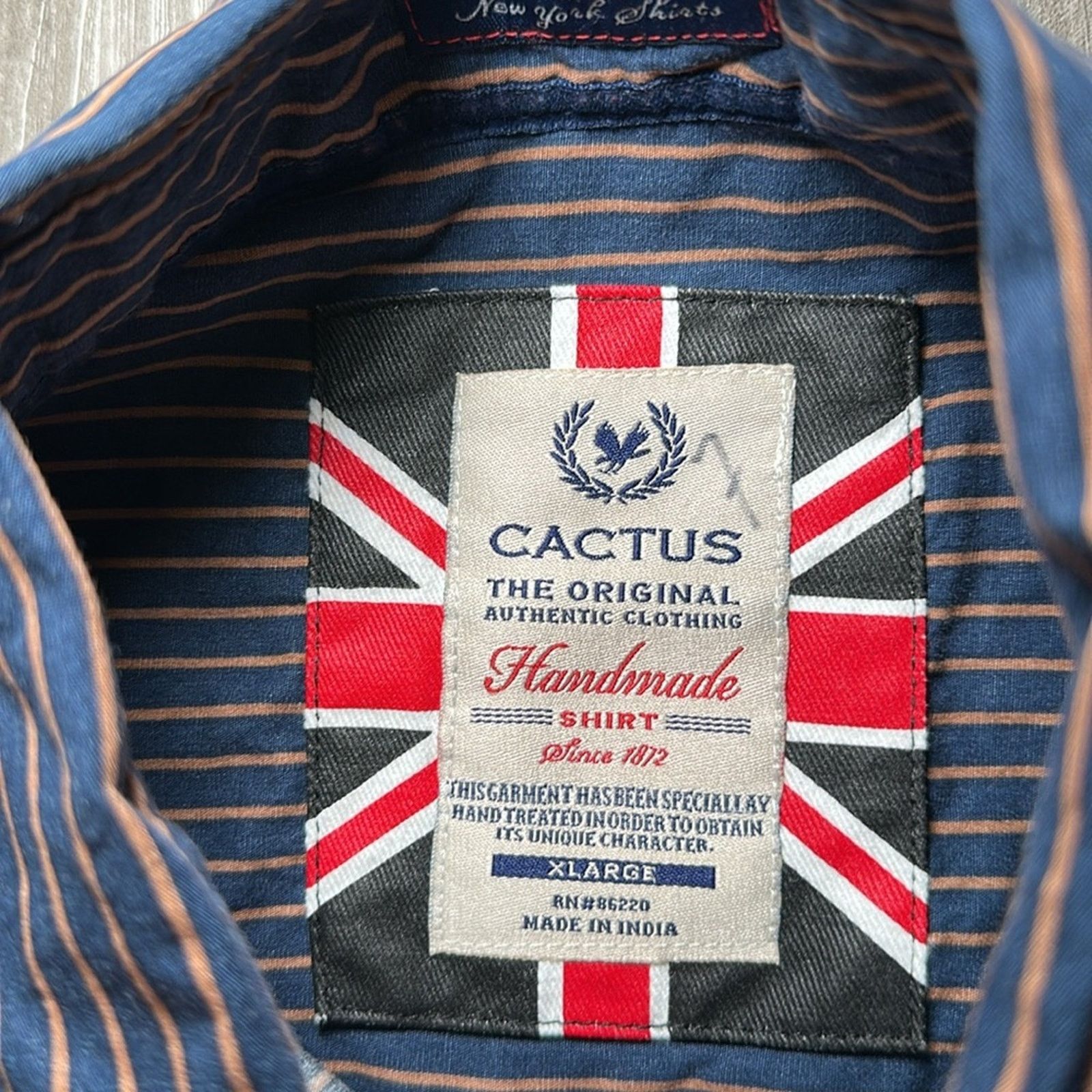 Travis Scott Cactus New York Shirt Striped Long Sleeve Button Down - XL Size US XL / EU 56 / 4 - 7 Thumbnail